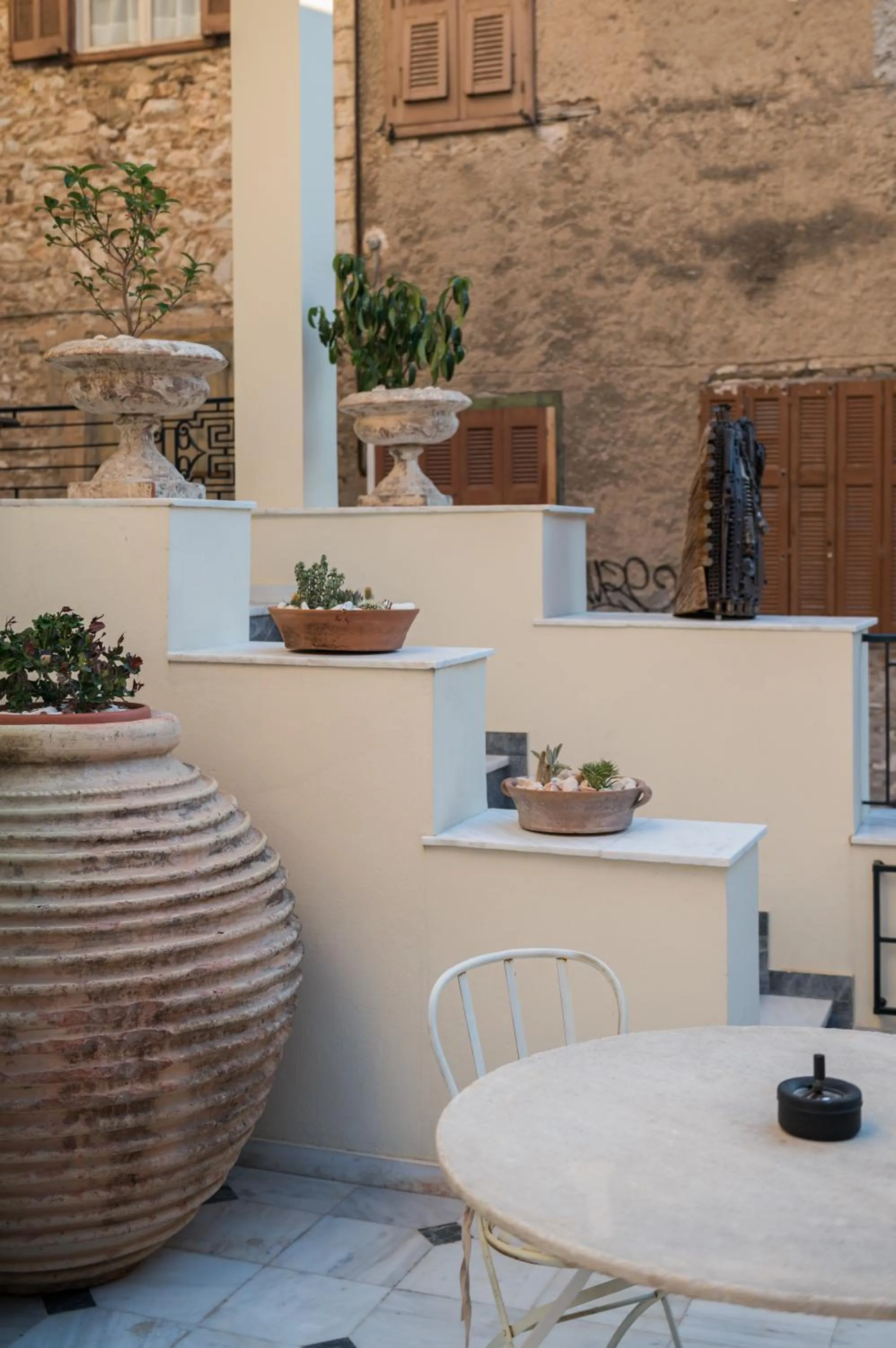 Patio in Silo Luxury Rooms