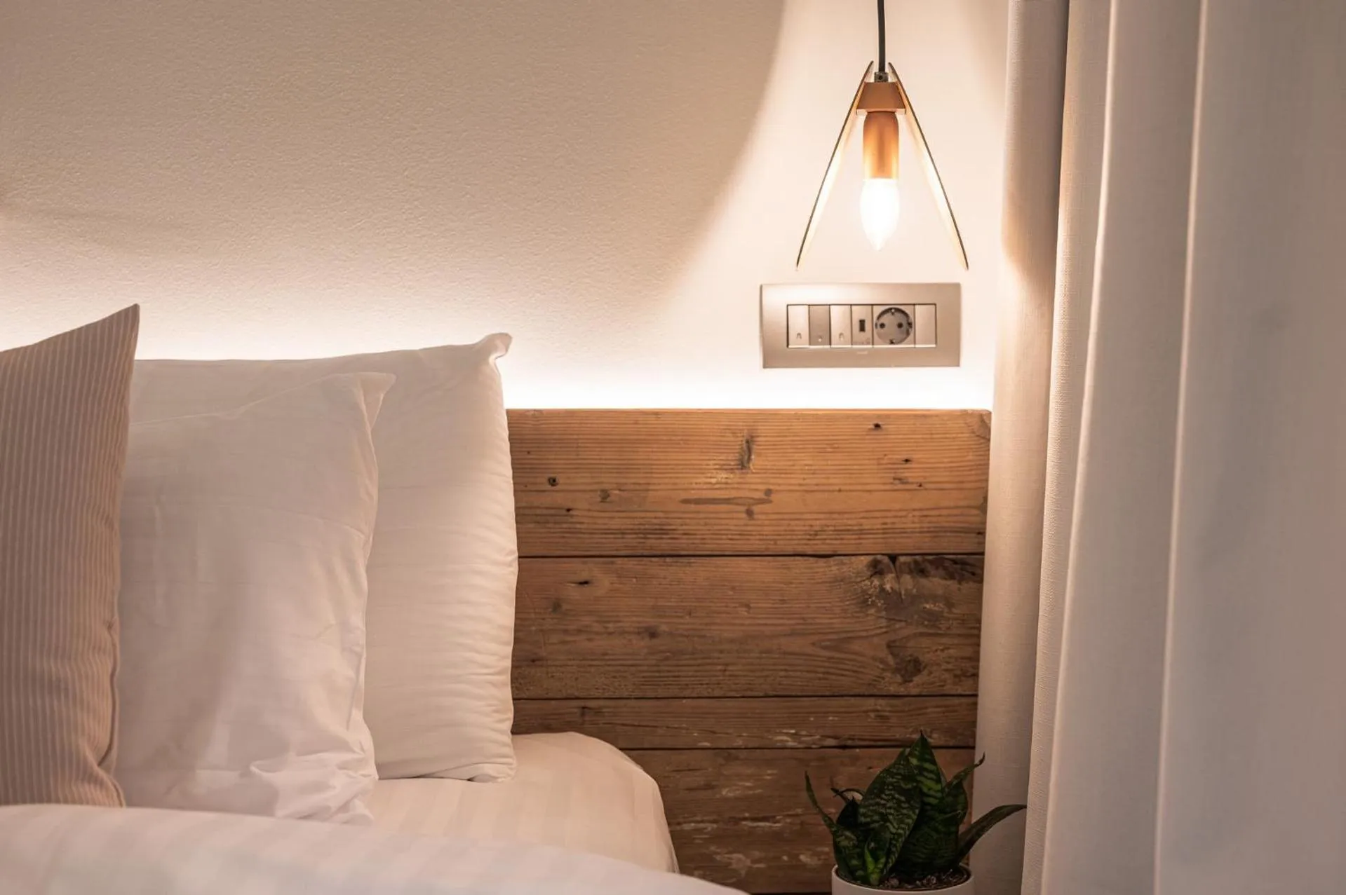 Decorative detail, Bed in Silo Luxury Rooms