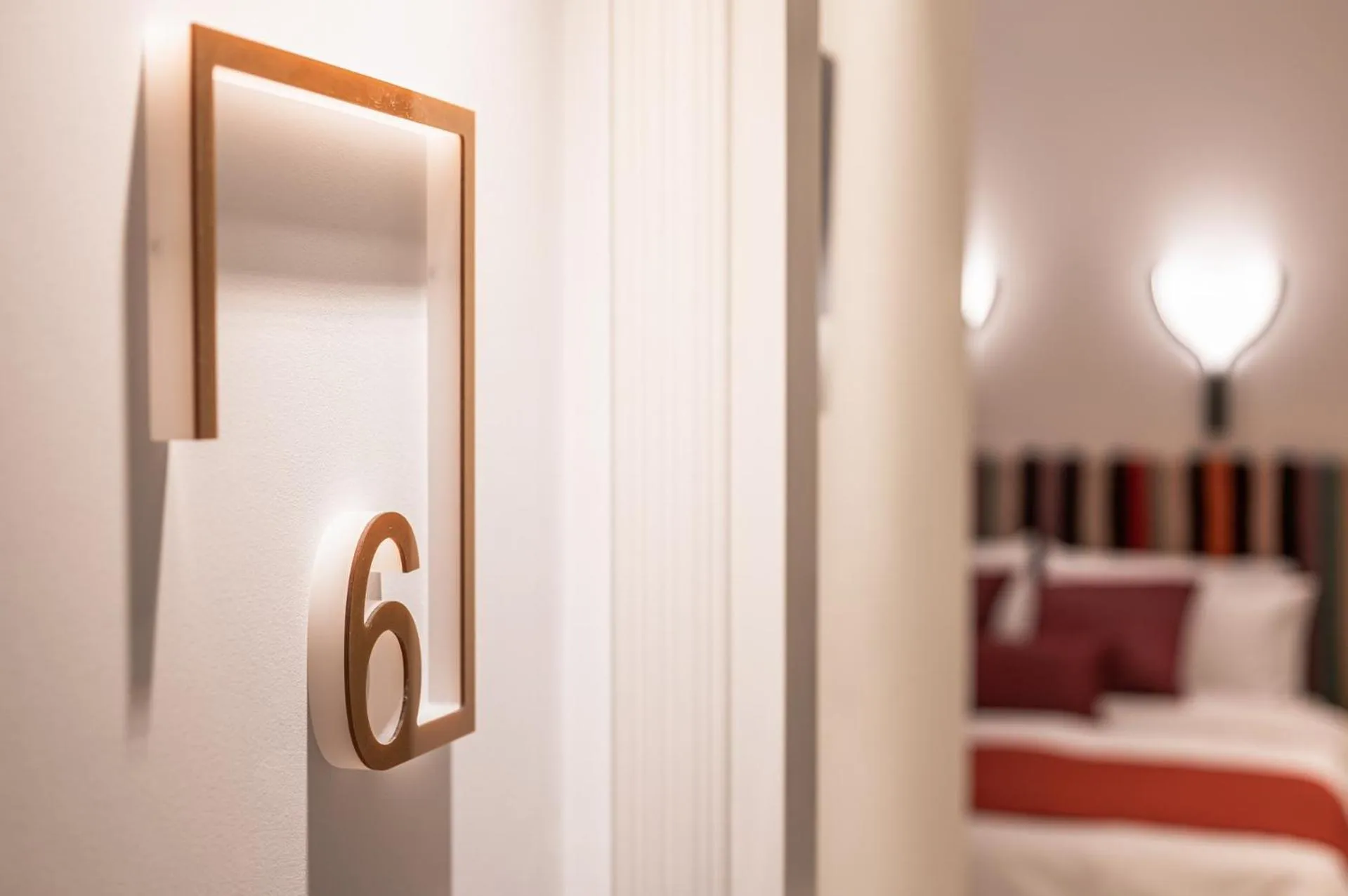 Decorative detail, Bed in Silo Luxury Rooms