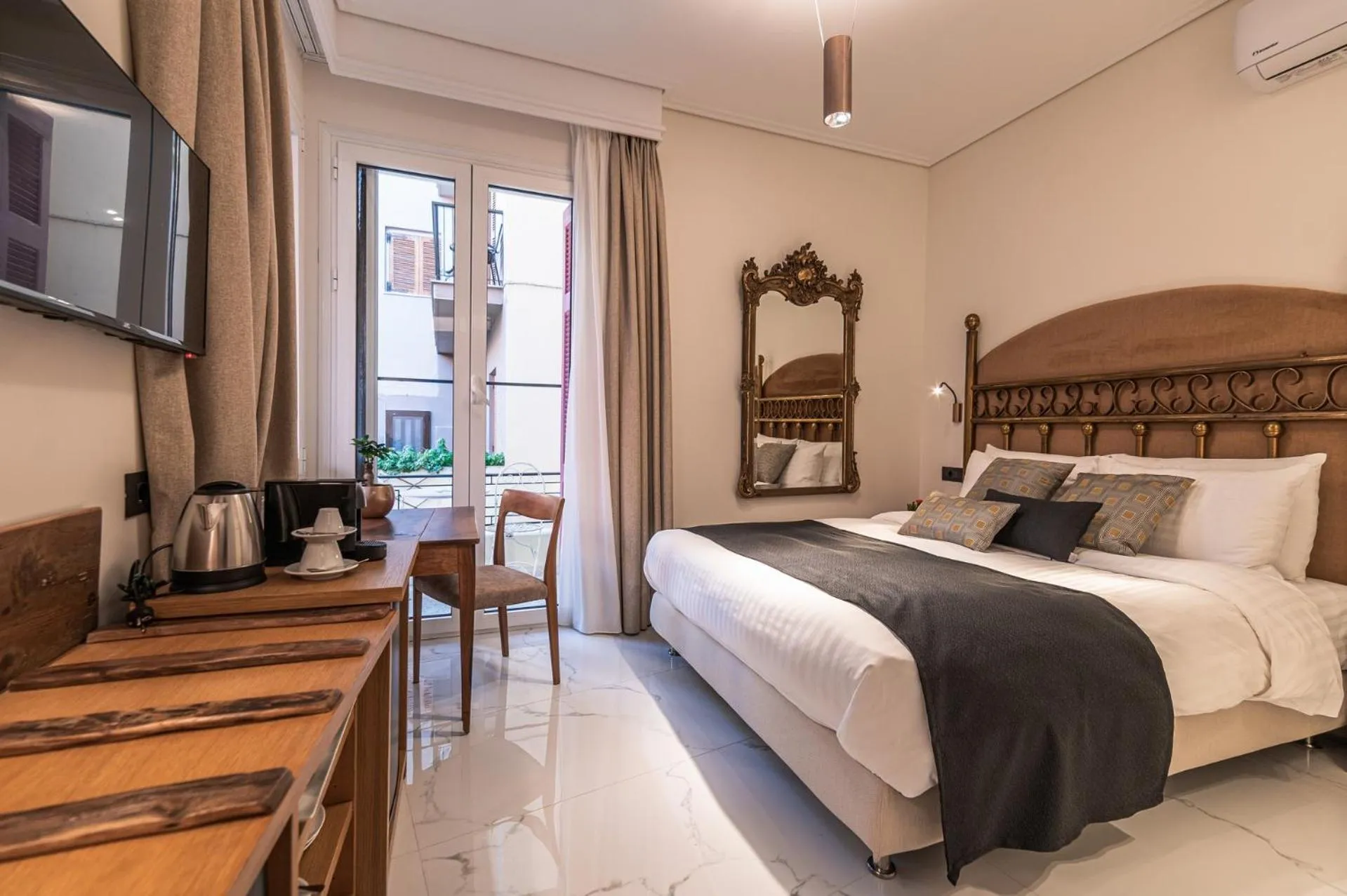 Bed in Silo Luxury Rooms