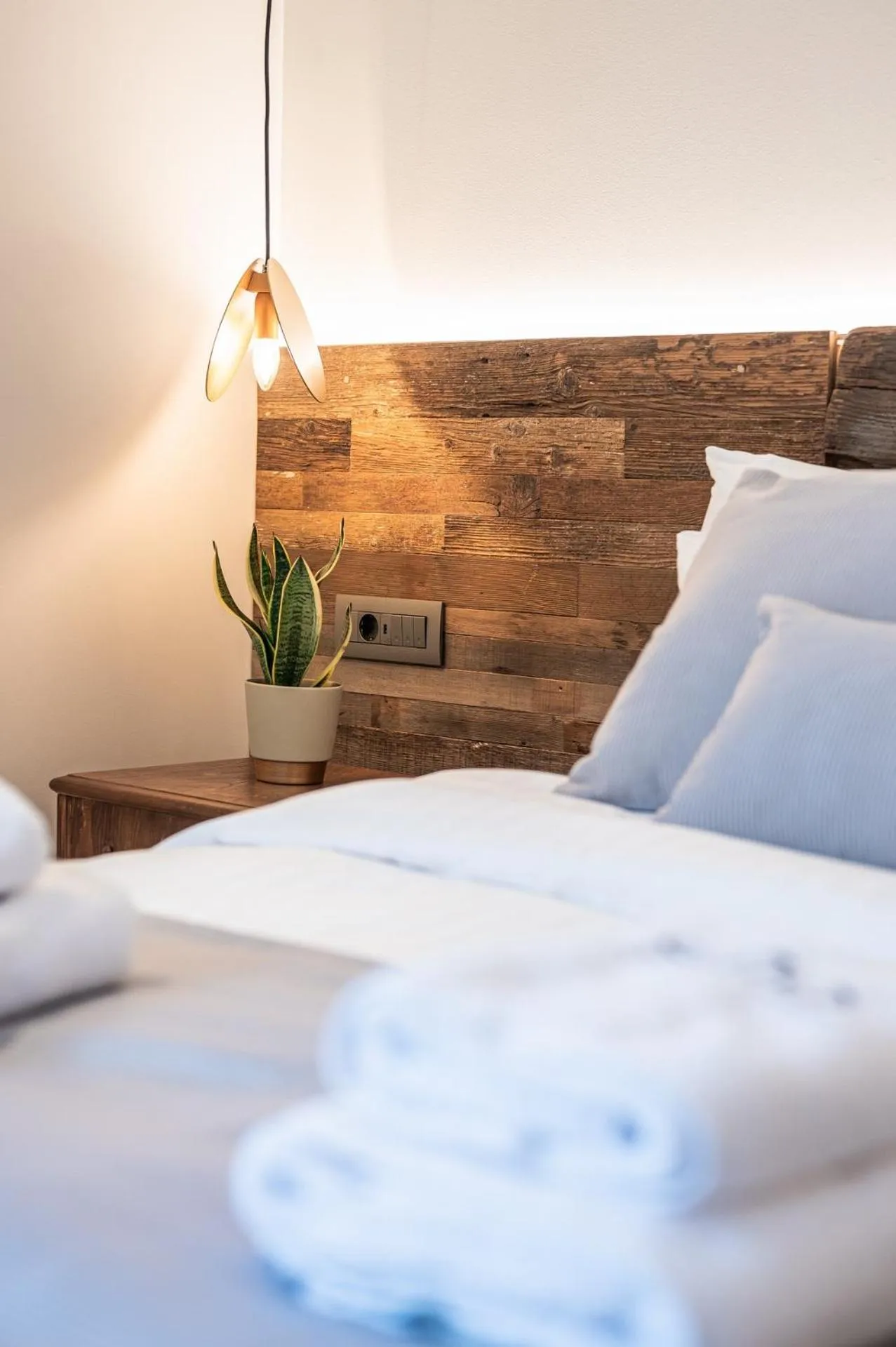 Decorative detail, Bed in Silo Luxury Rooms