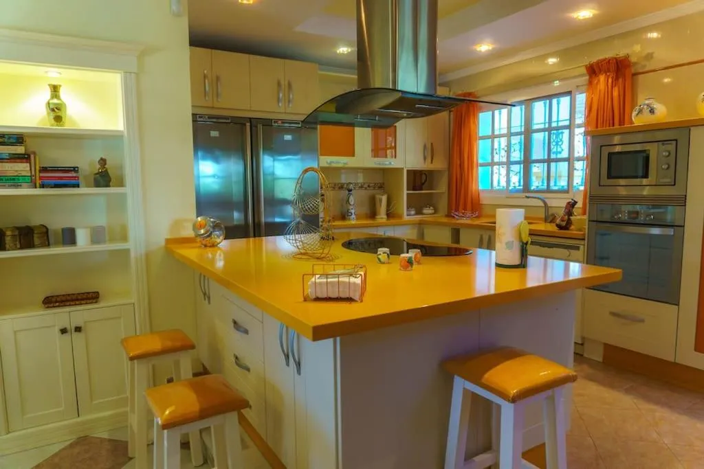 Kitchen or kitchenette in Villa Puerto de la Luz