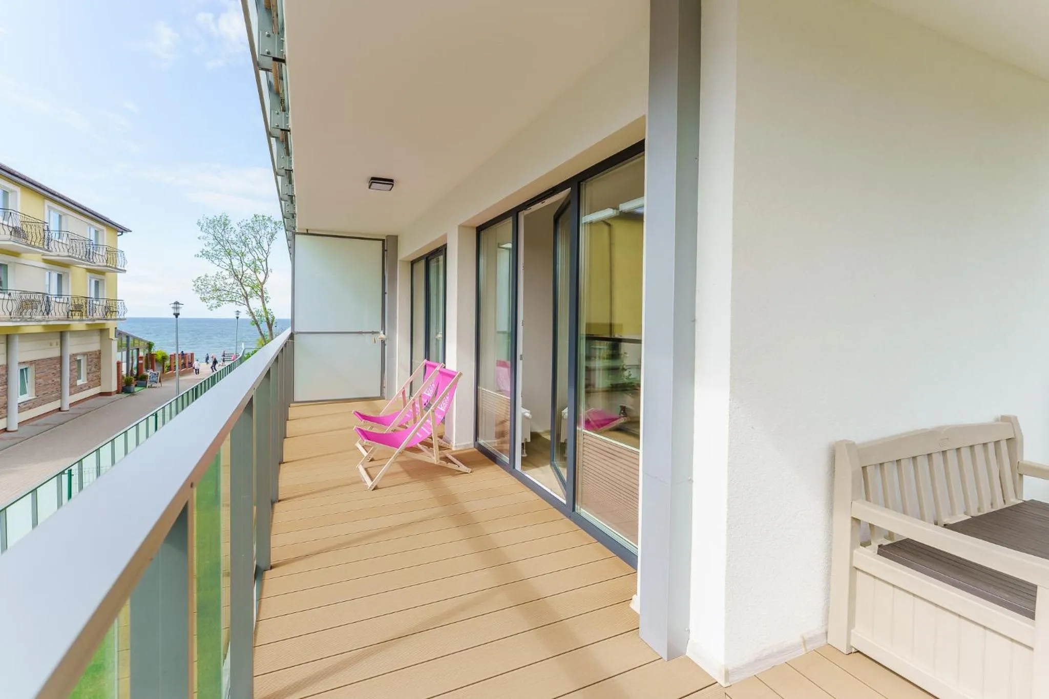 Balcony/Terrace in Ustronie Apartments 20 m do plaży