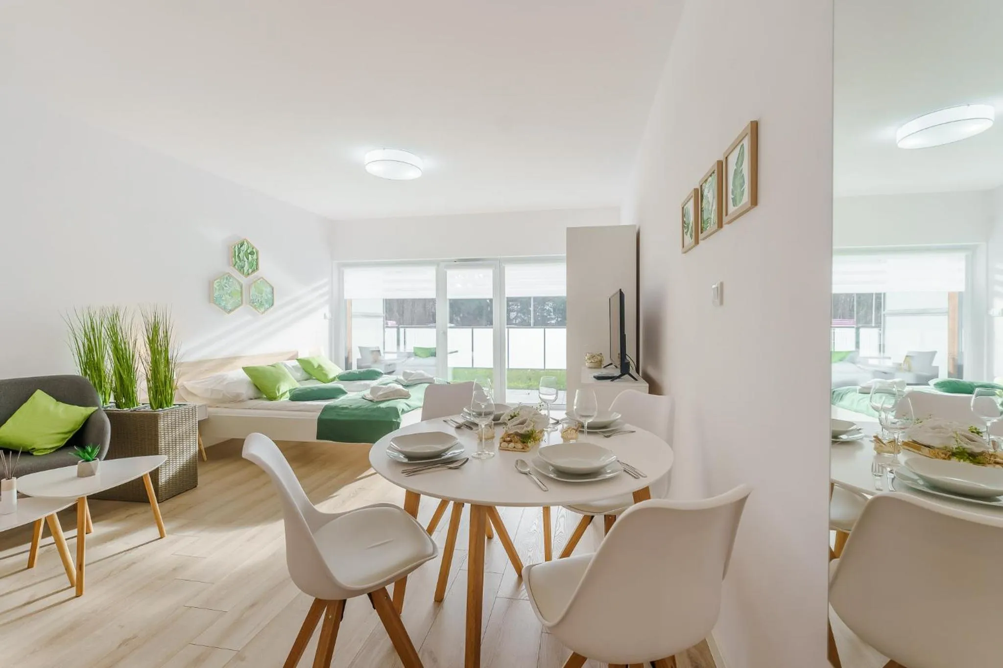 Living room in Ustronie Apartments 20 m do plaży