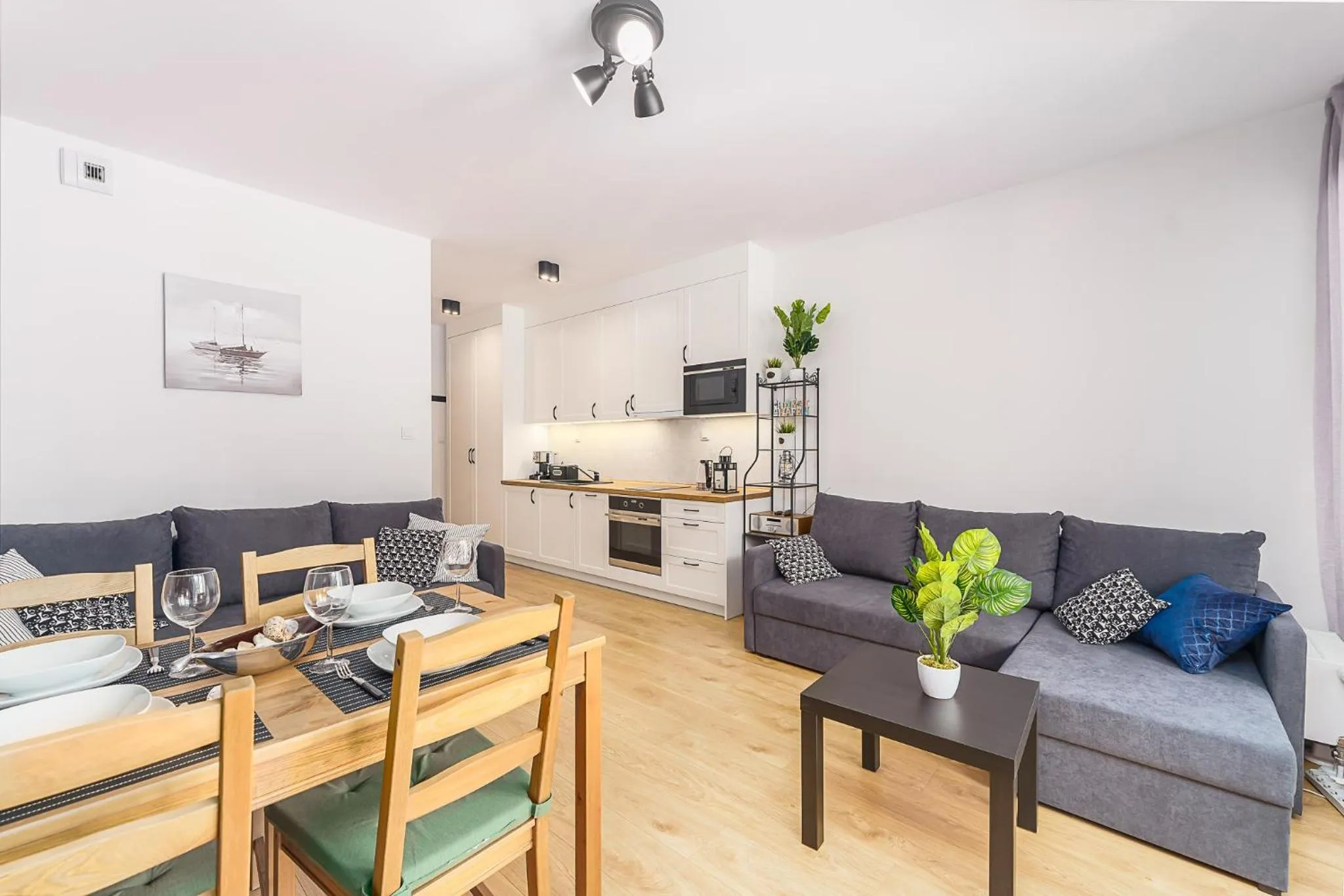 Living room in Ustronie Apartments 20 m do plaży