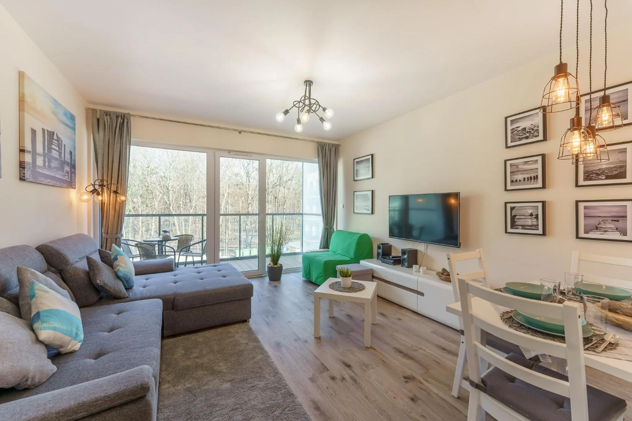 Living room in Ustronie Apartments 20 m do plaży