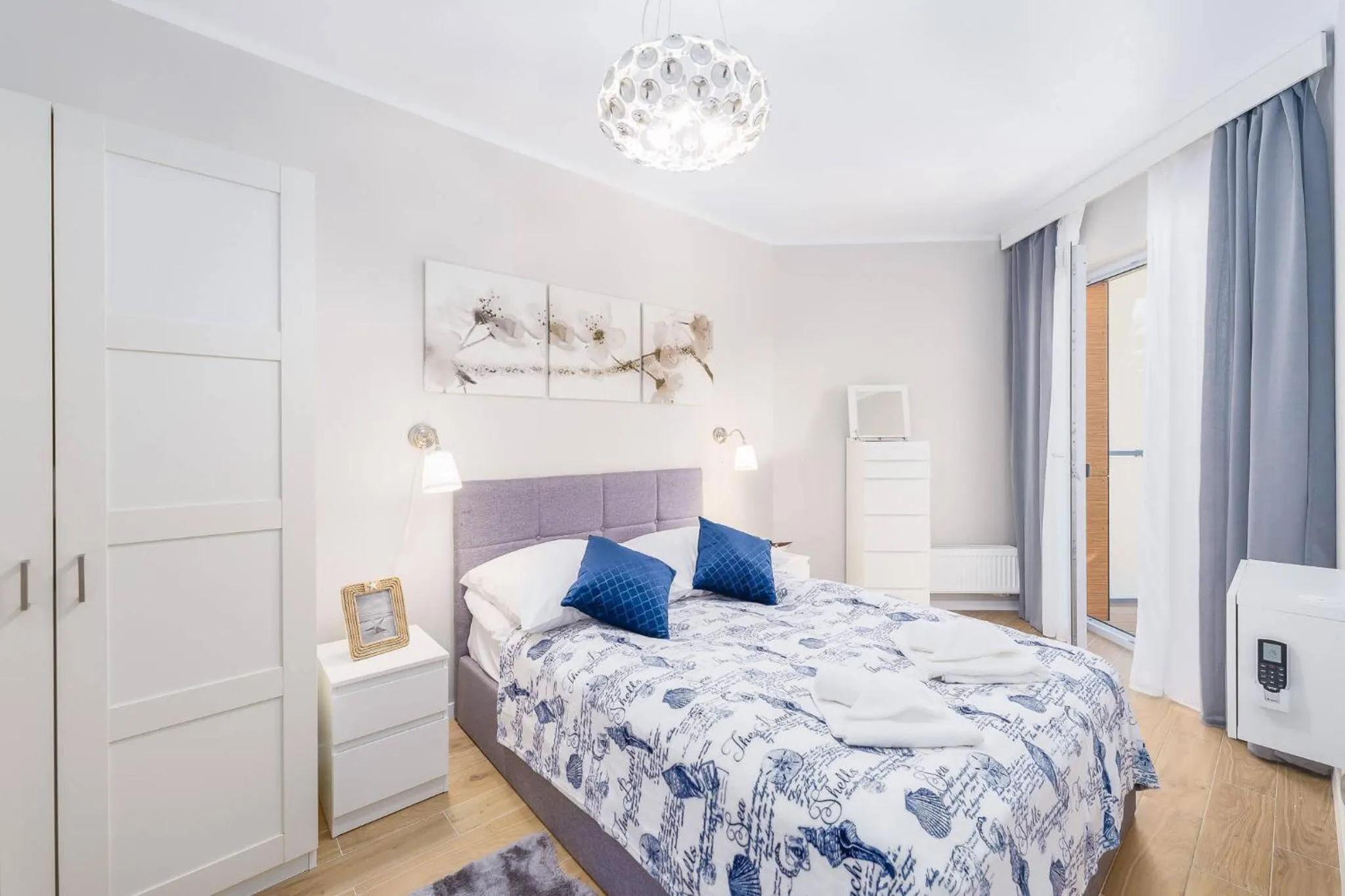 Bed in Ustronie Apartments 20 m do plaży