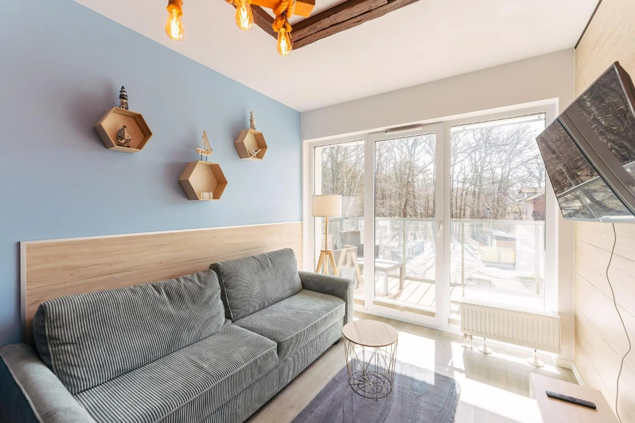 Living room in Ustronie Apartments 20 m do plaży