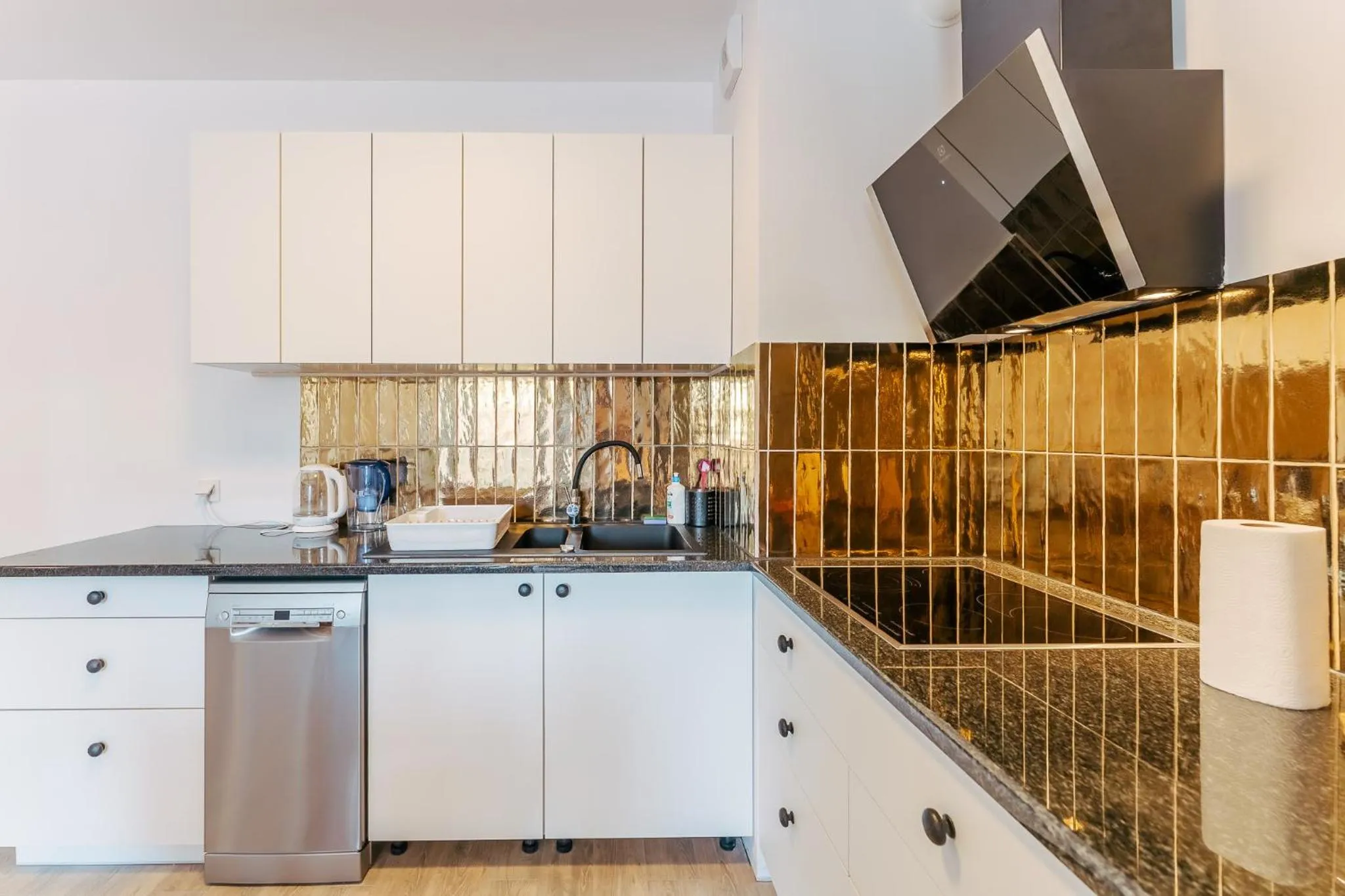 Kitchen or kitchenette in Ustronie Apartments 20 m do plaży