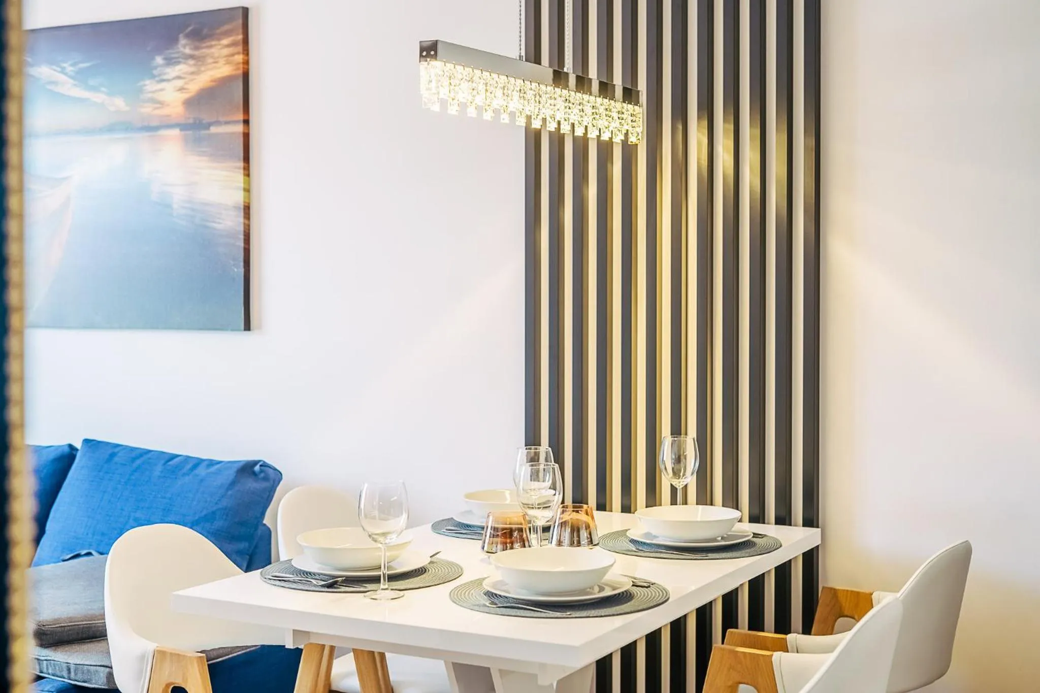 Dining area in Ustronie Apartments 20 m do plaży