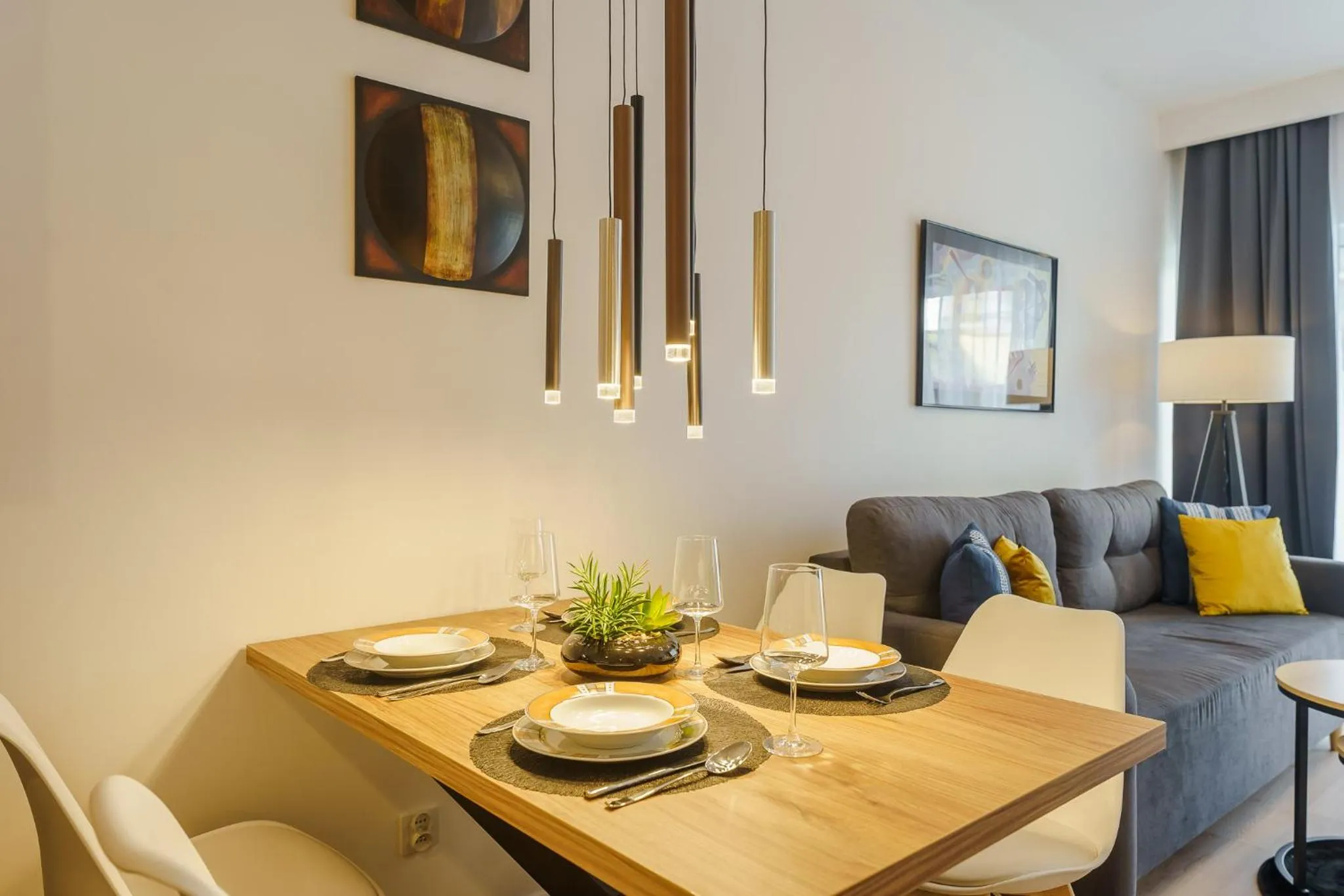 Dining area in Ustronie Apartments 20 m do plaży