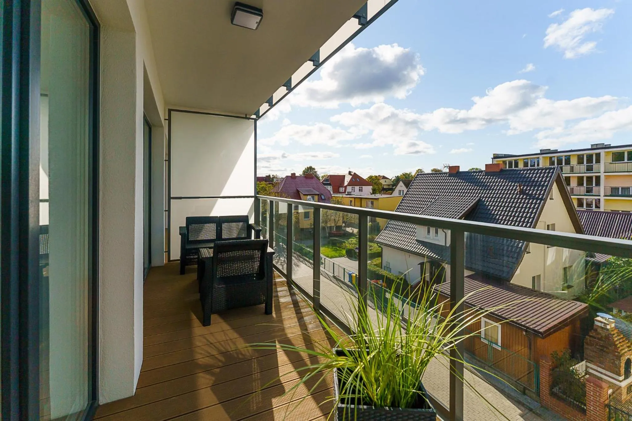 Balcony/Terrace in Ustronie Apartments 20 m do plaży