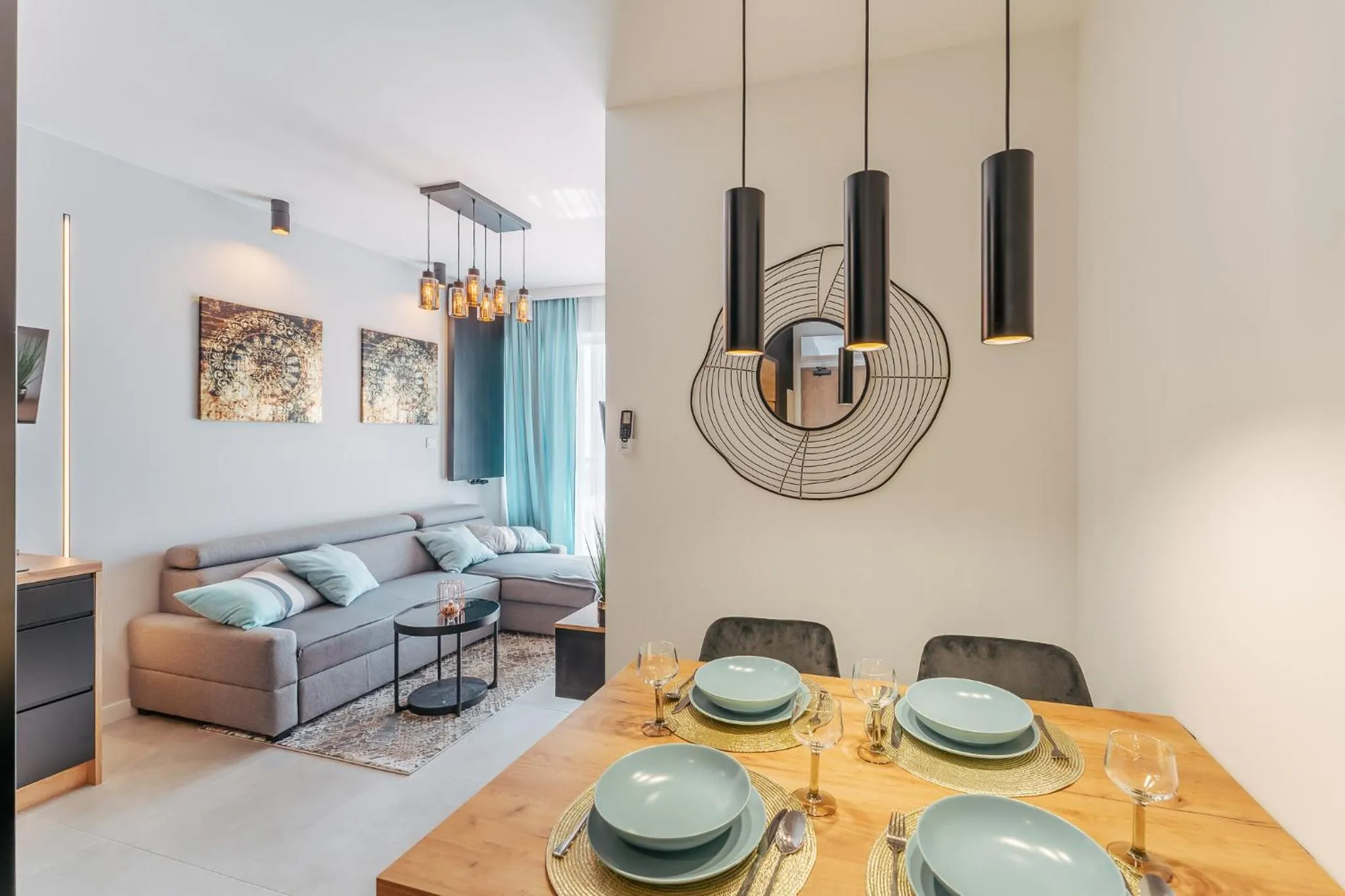 Living room in Ustronie Apartments 20 m do plaży