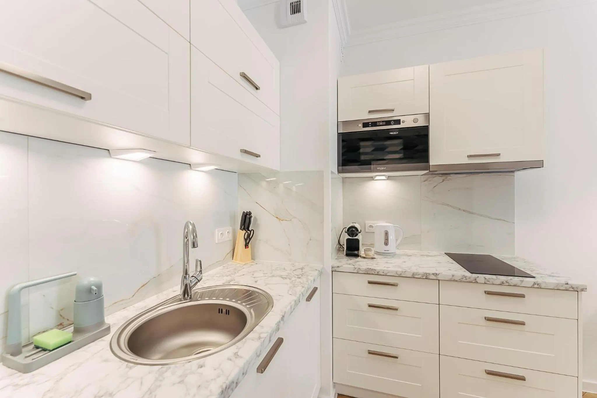 Kitchen or kitchenette in Ustronie Apartments 20 m do plaży