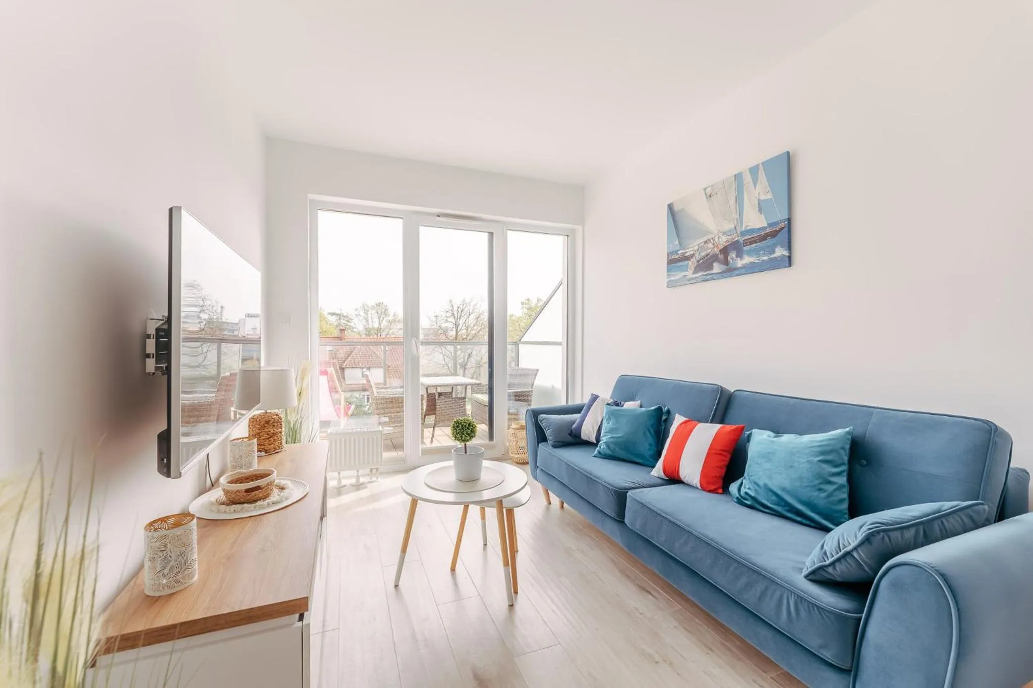 Living room in Ustronie Apartments 20 m do plaży