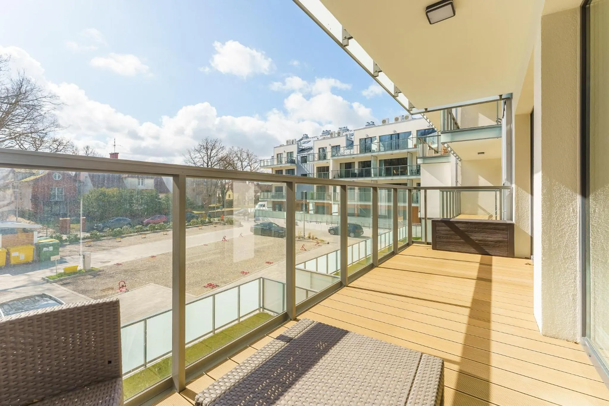 Balcony/Terrace in Ustronie Apartments 20 m do plaży