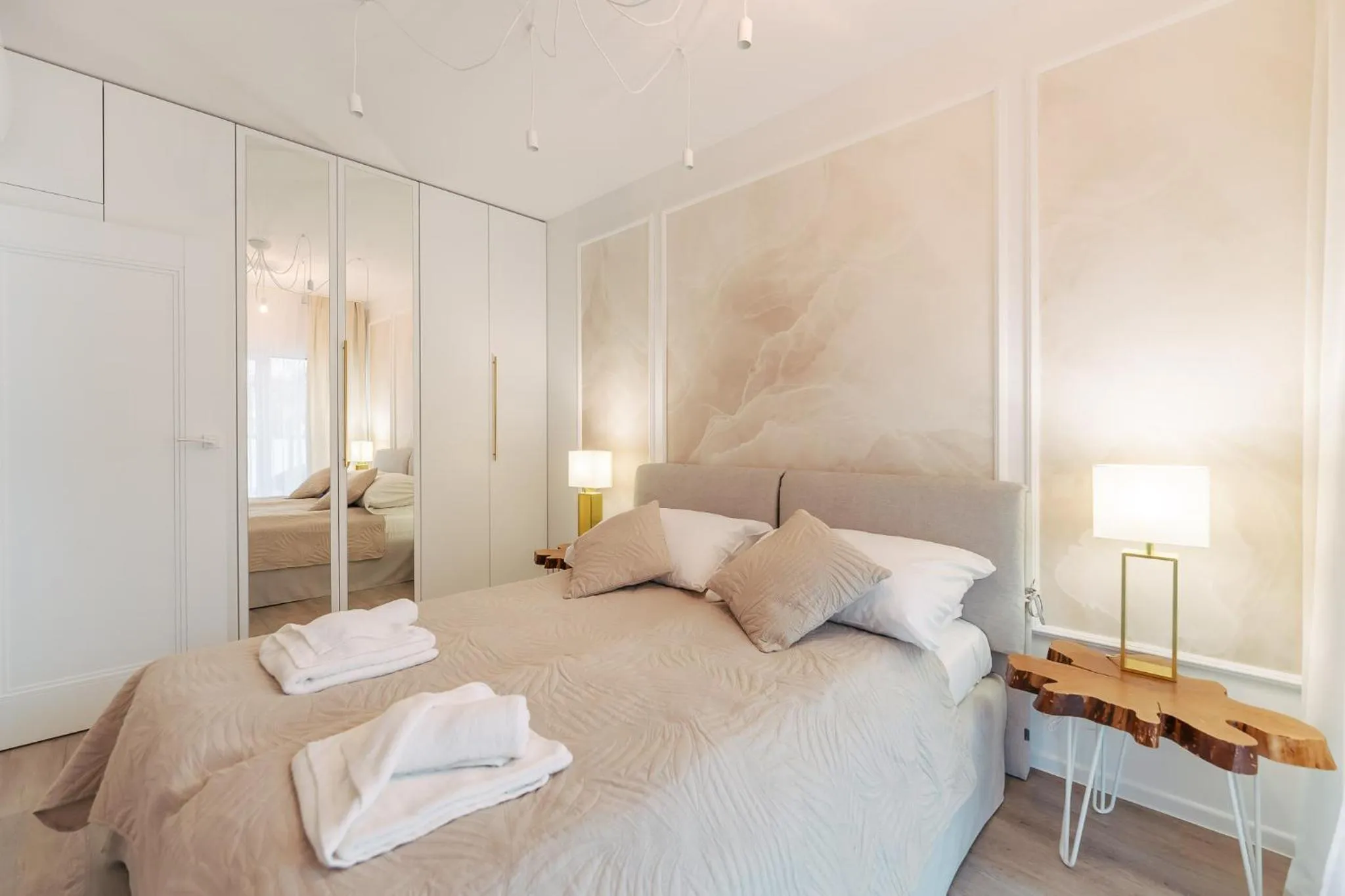 Bed in Ustronie Apartments 20 m do plaży