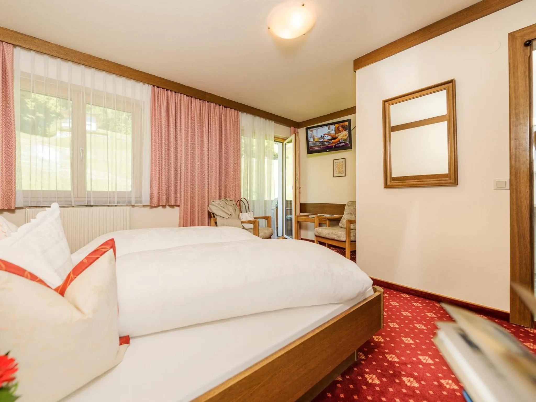 Decorative detail, Bed in Hotel Finkenbergerhof