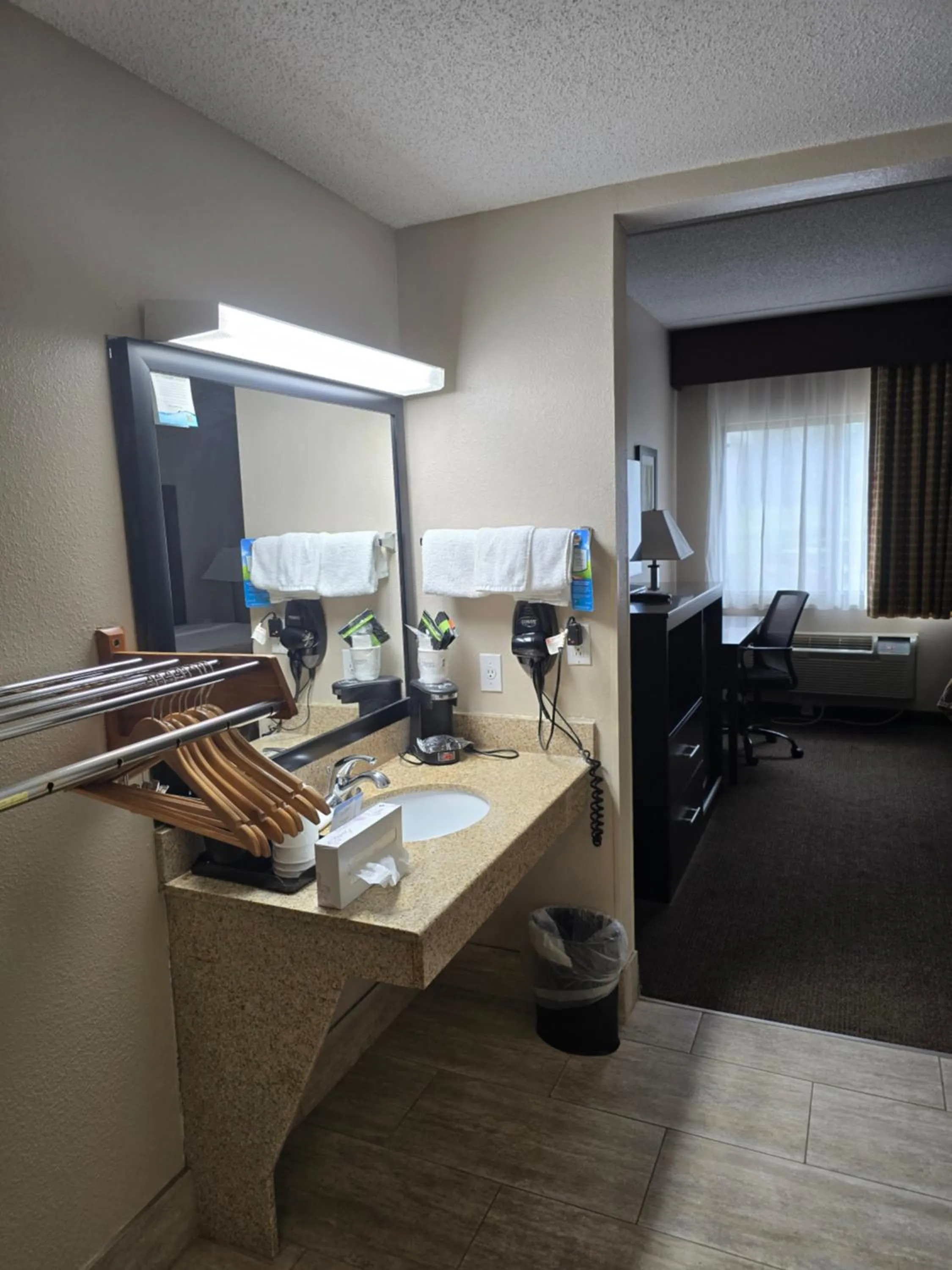 Bathroom, Bed in Baymont by Wyndham Janesville