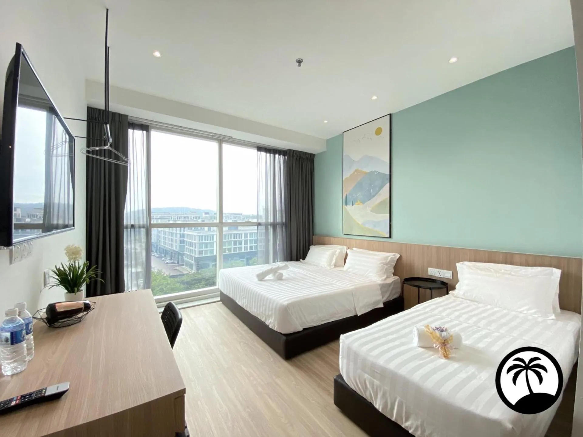 Photo of the whole room, Bed in Paradise Suite at Sutera Avenue