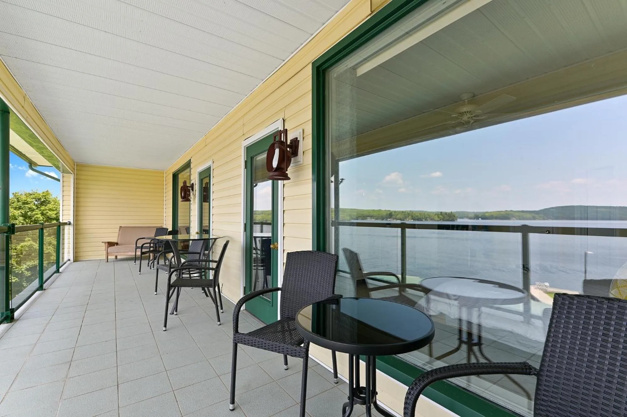 Patio in Baptiste Lake Lodge