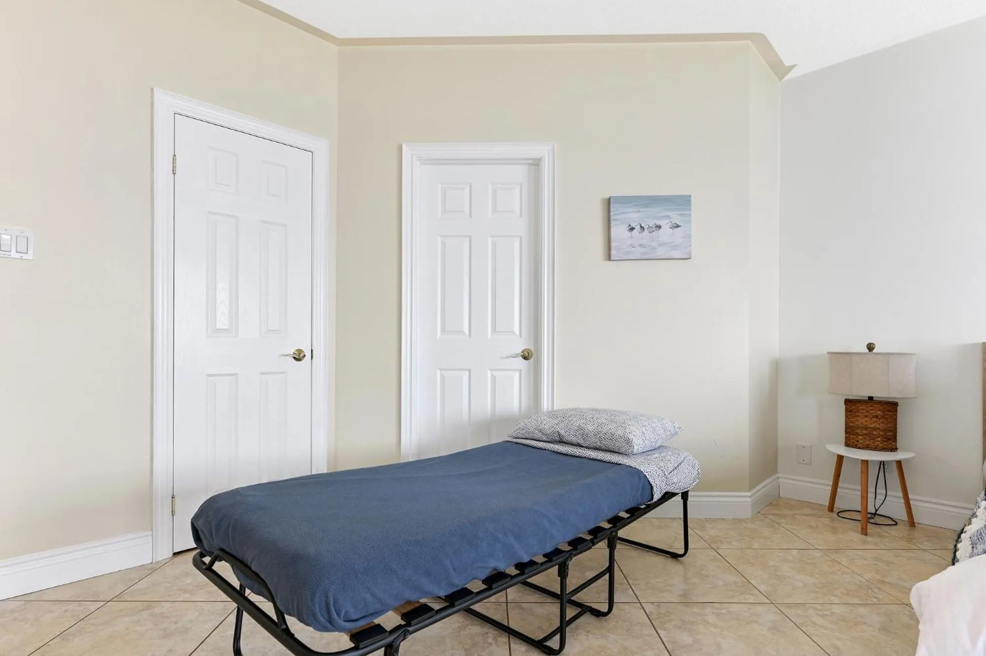Bed in Baptiste Lake Lodge
