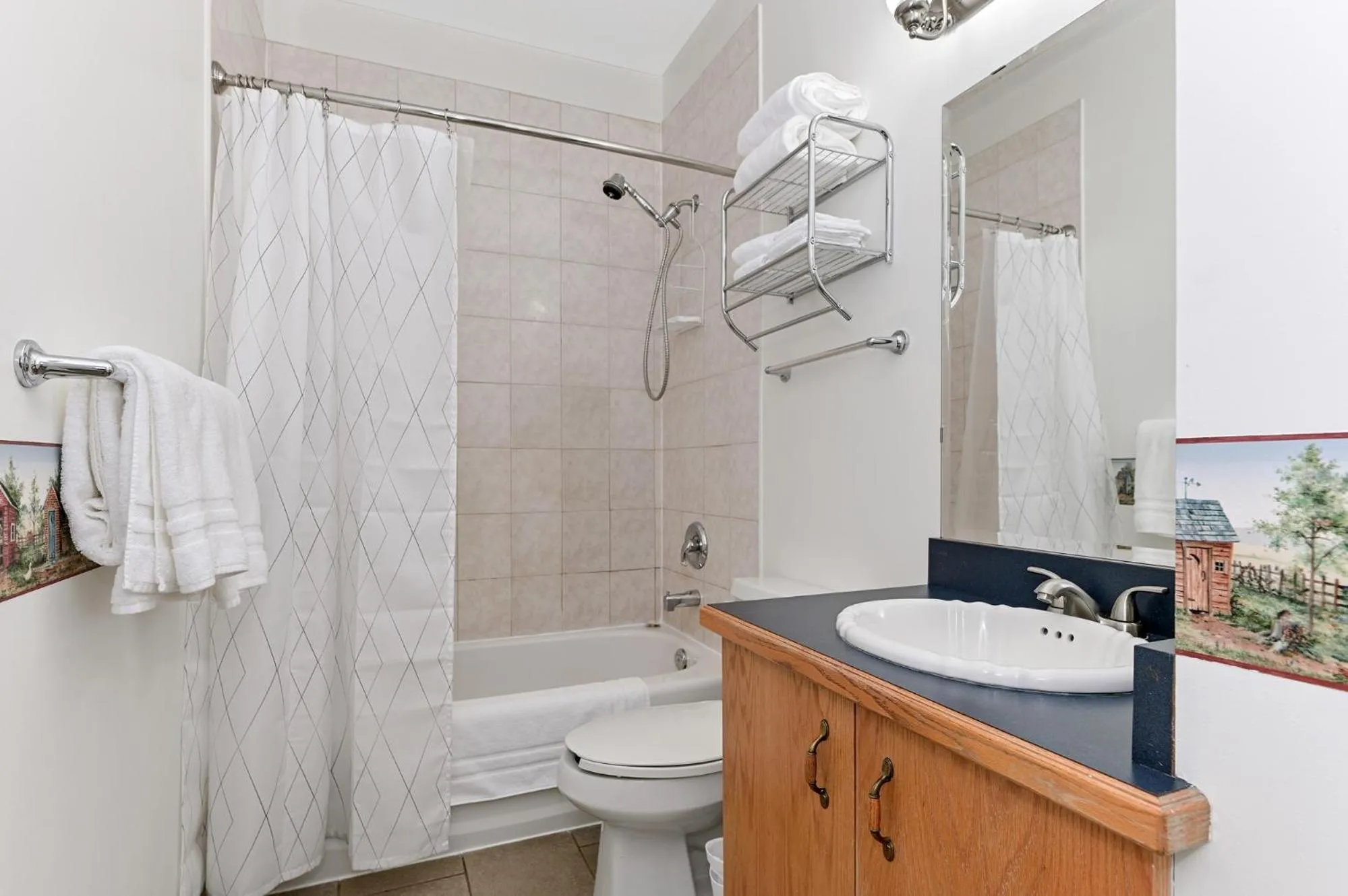 Bathroom in Baptiste Lake Lodge