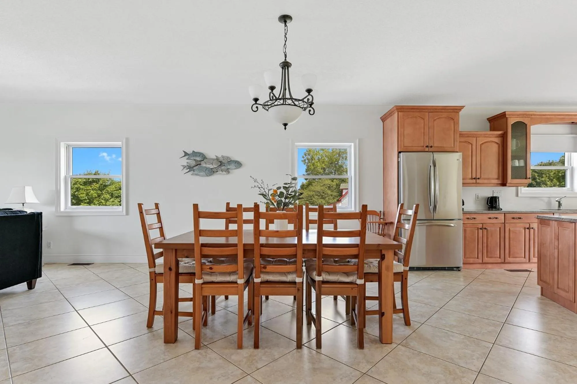 Dining area in Baptiste Lake Lodge