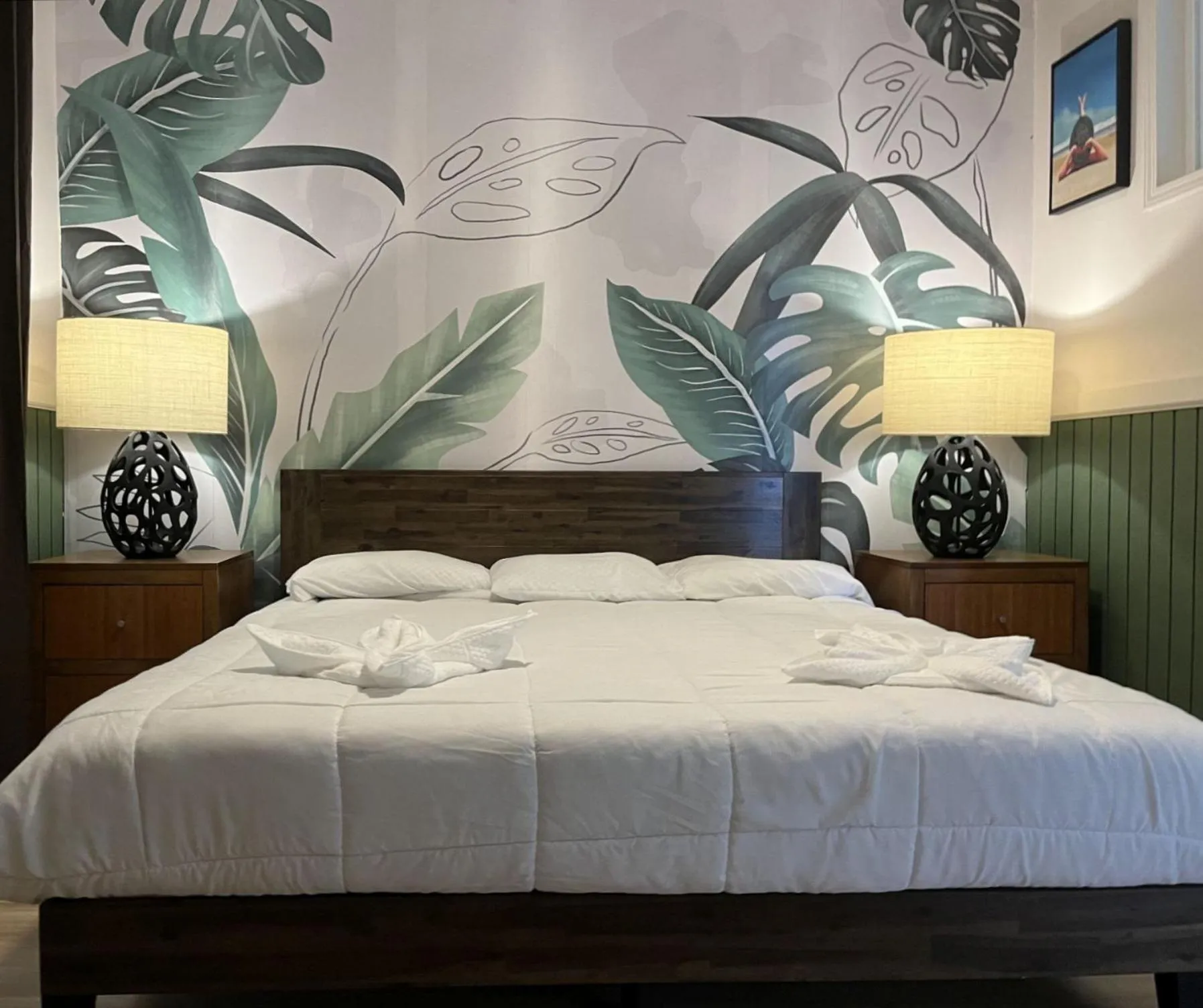 Bed in Wild Ginger Hotel