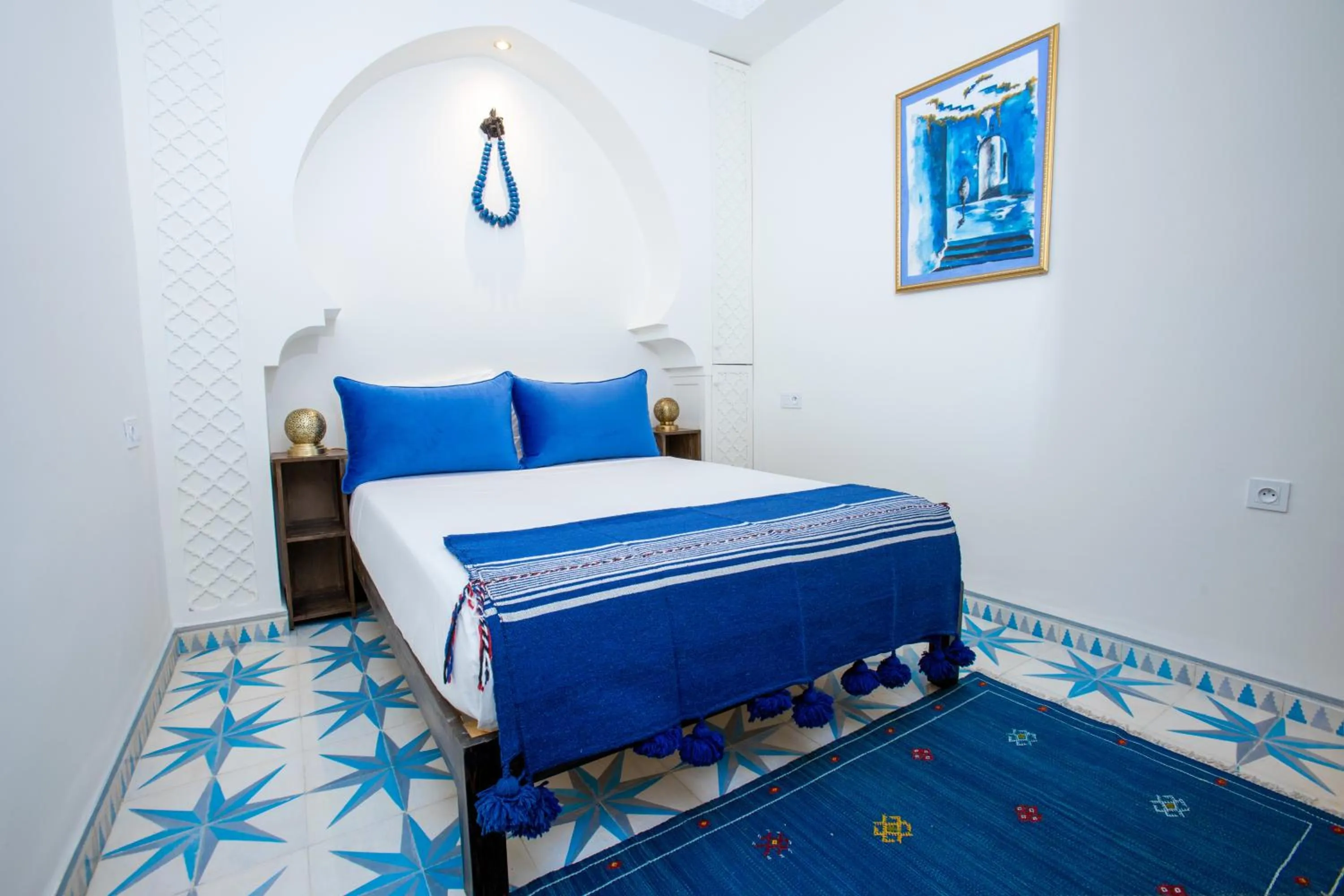 Bed in Riad La Vie