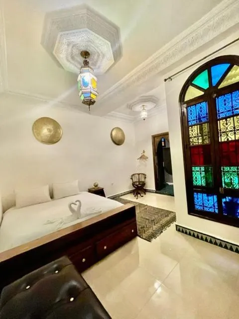 Bed in Riad La Vie