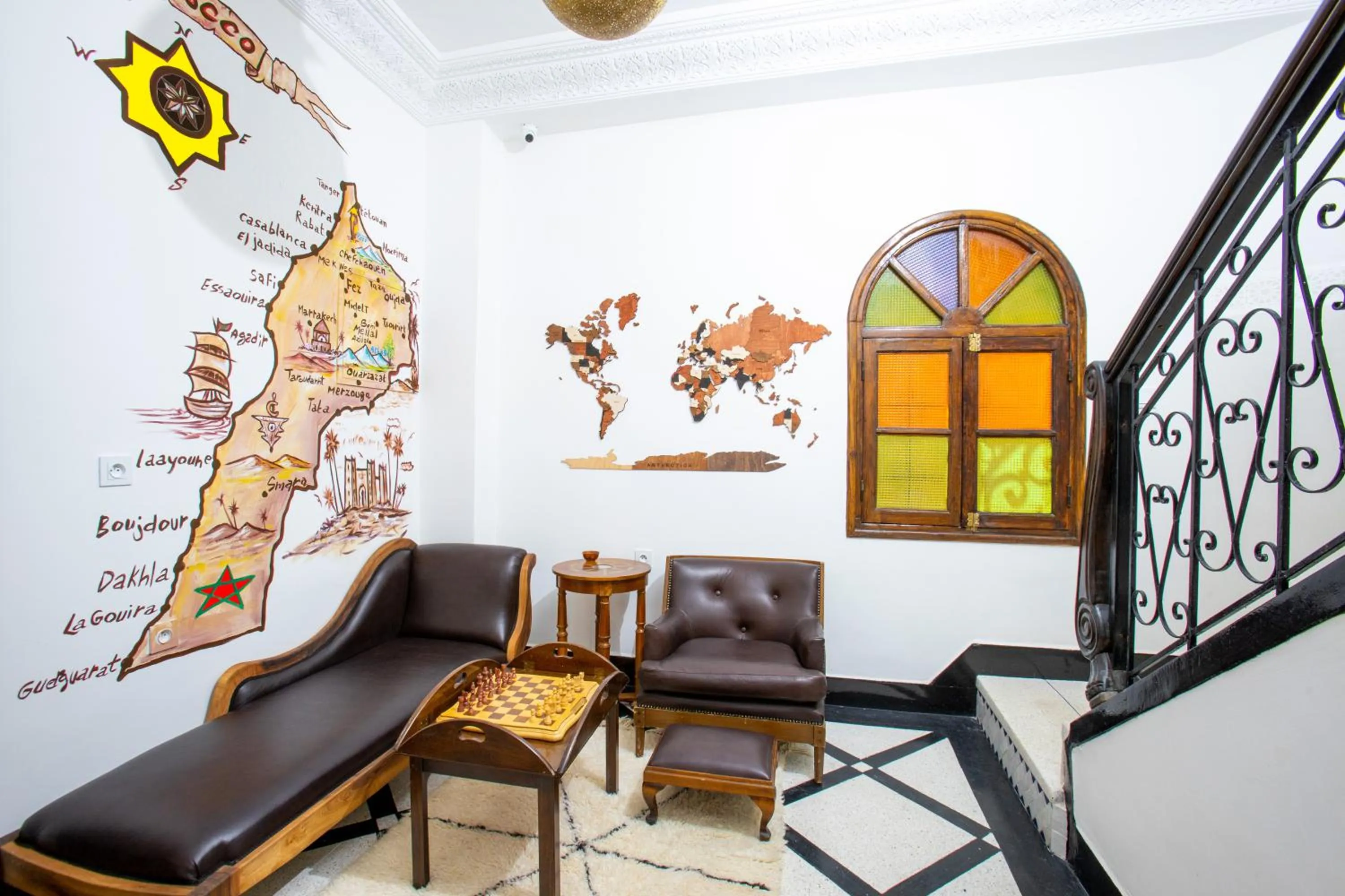 Seating area in Riad La Vie