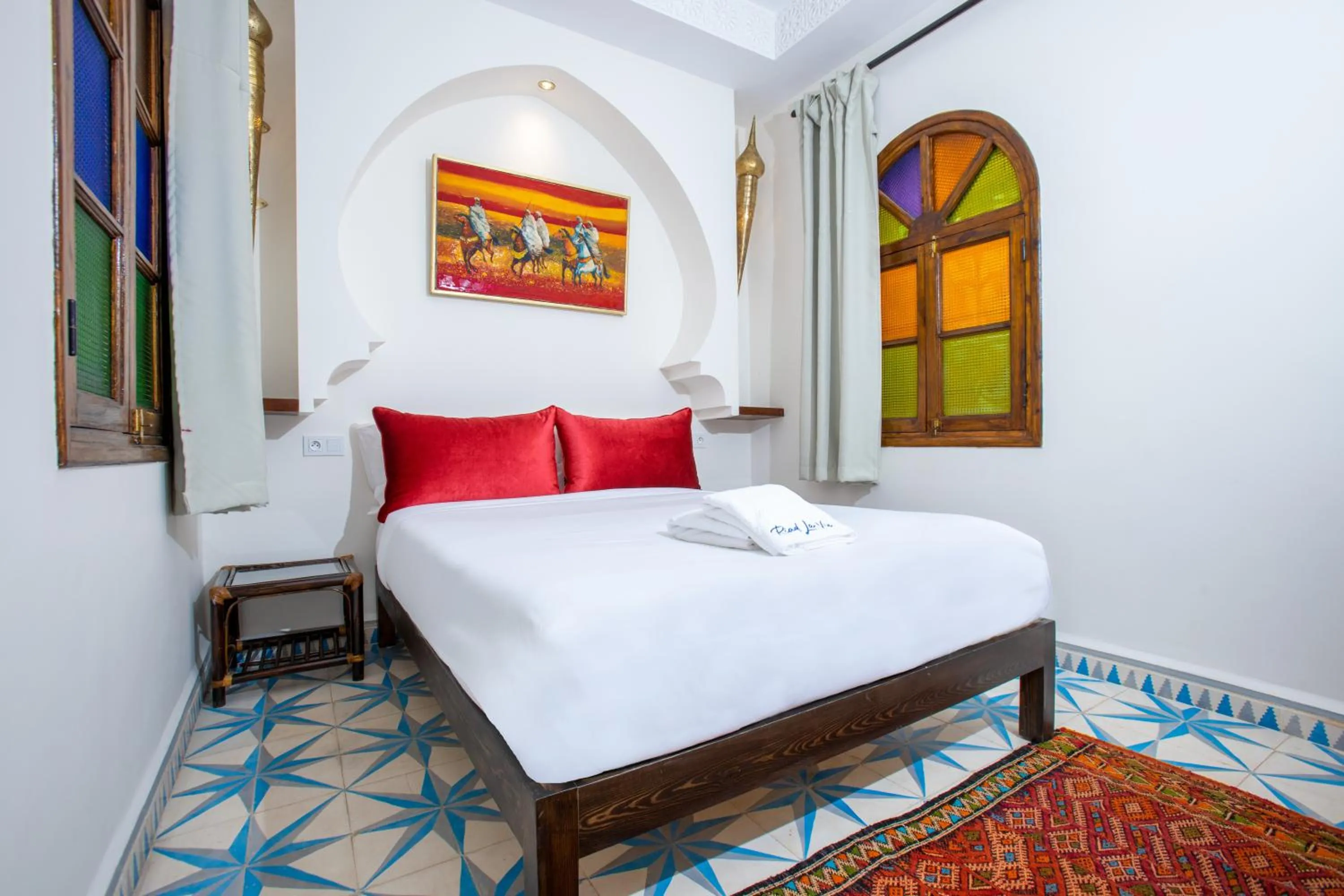 Bed in Riad La Vie