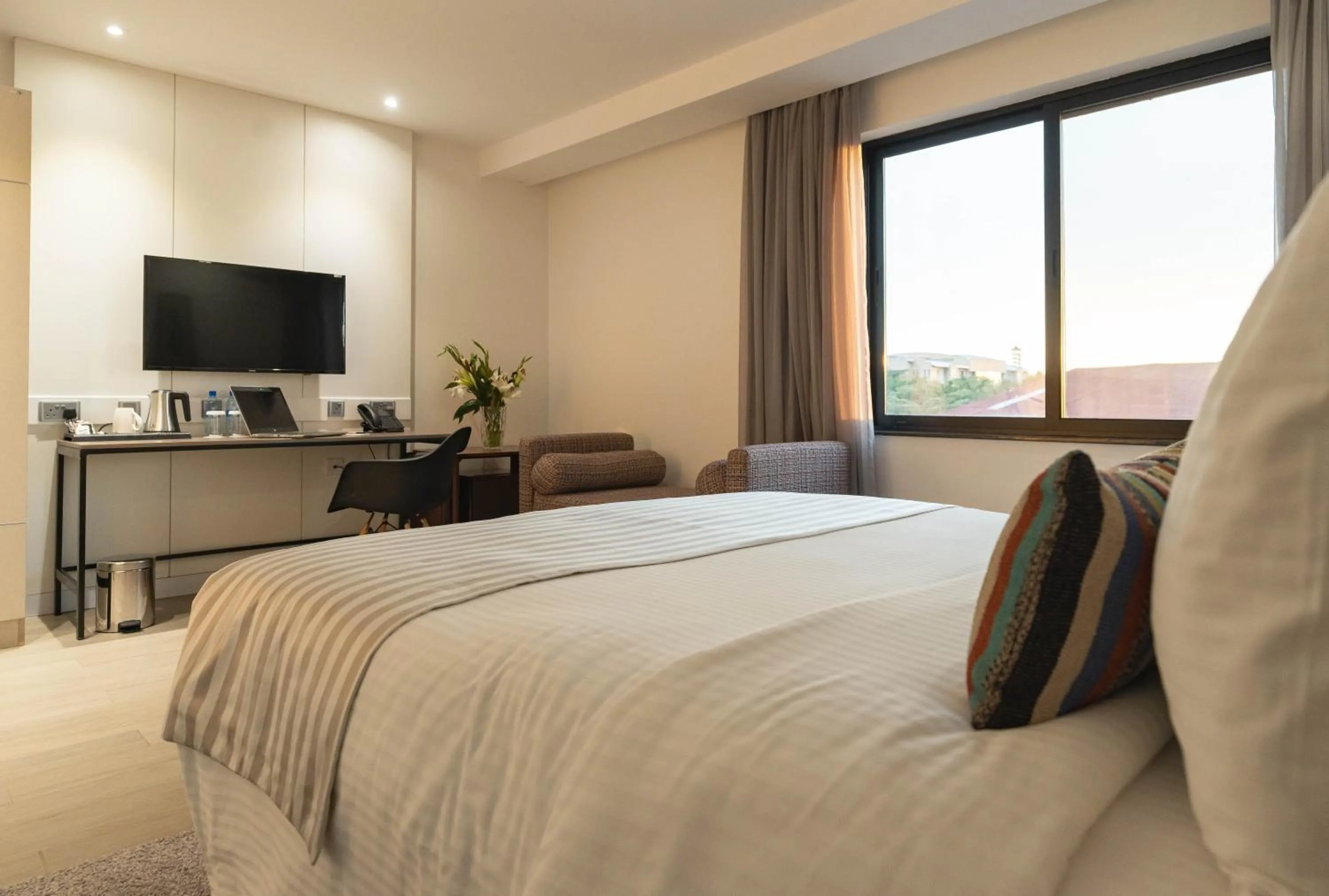 Bed in Sarova Imperial Hotel