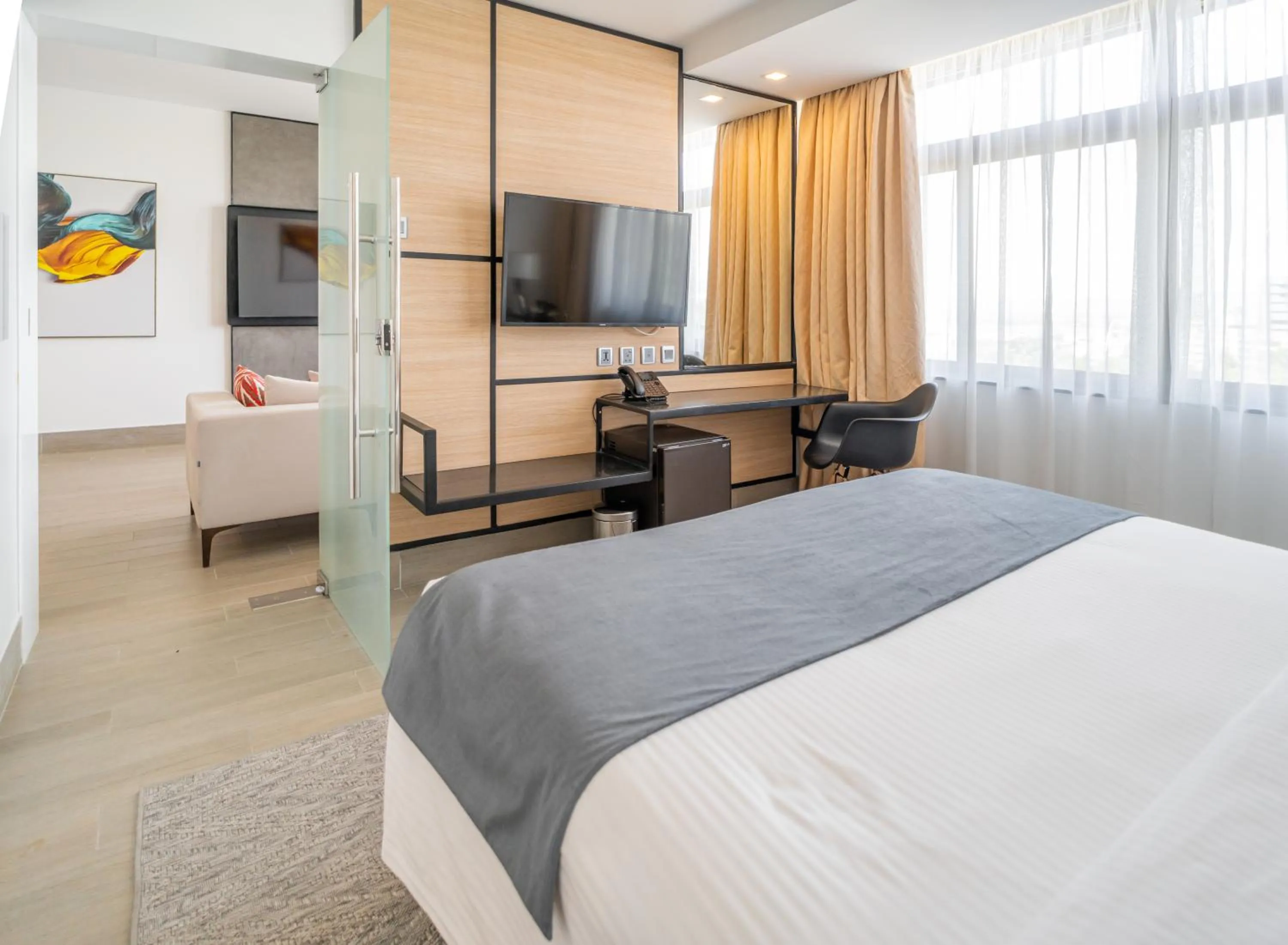 Bed in Sarova Imperial Hotel