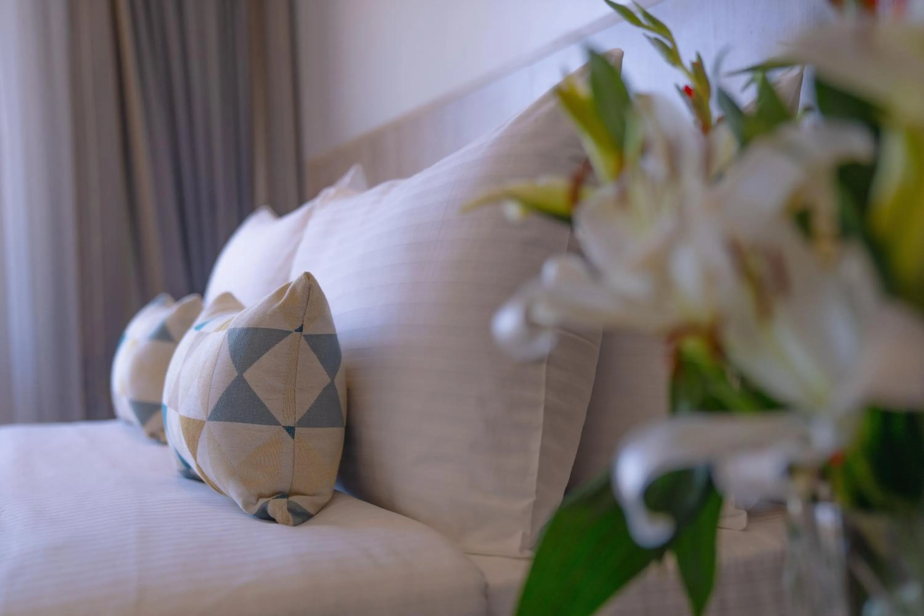 Bed in Sarova Imperial Hotel
