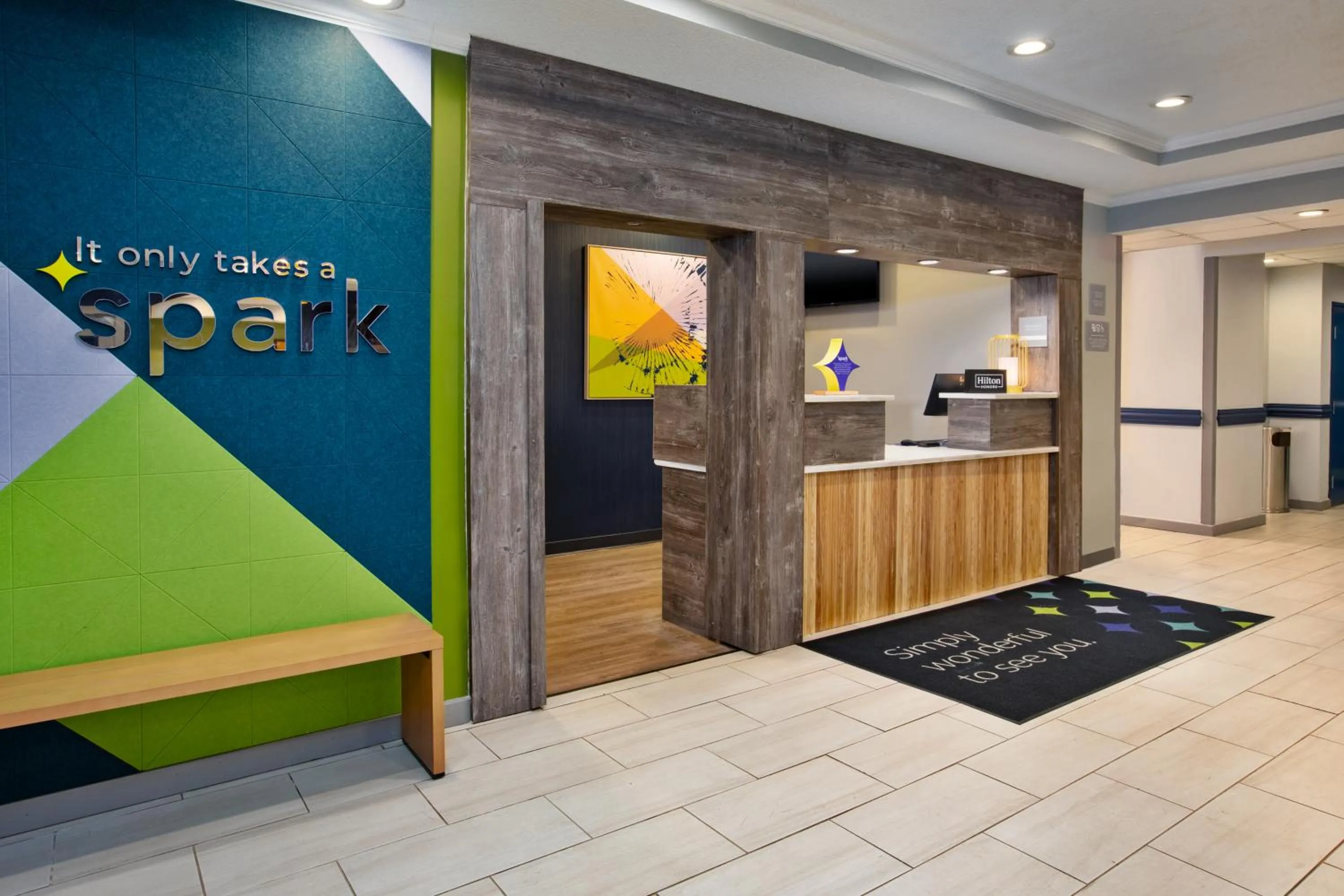 Lobby or reception in Spark by Hilton Walker Grand Rapids North