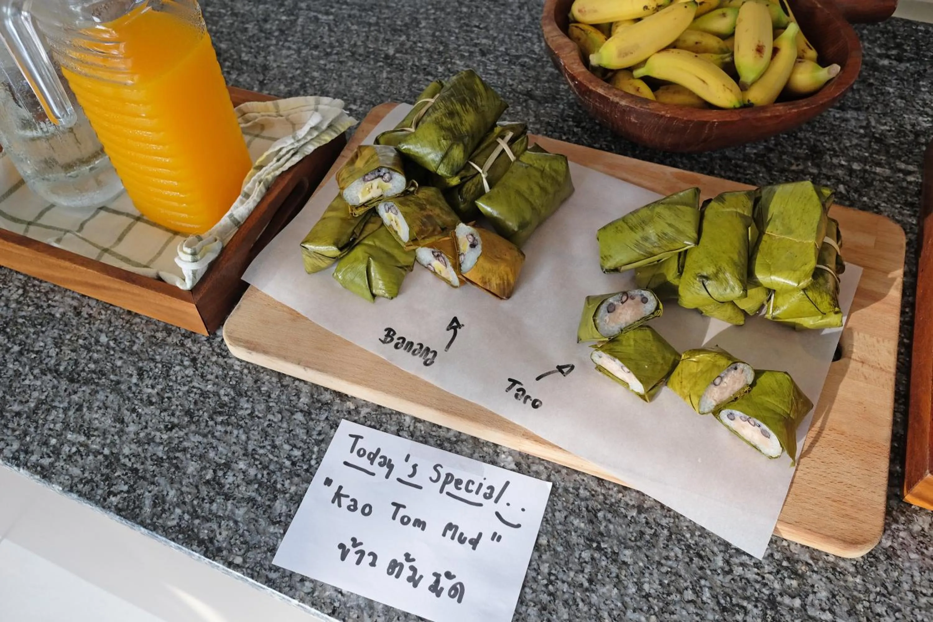 Continental breakfast in Siamaze Hostel