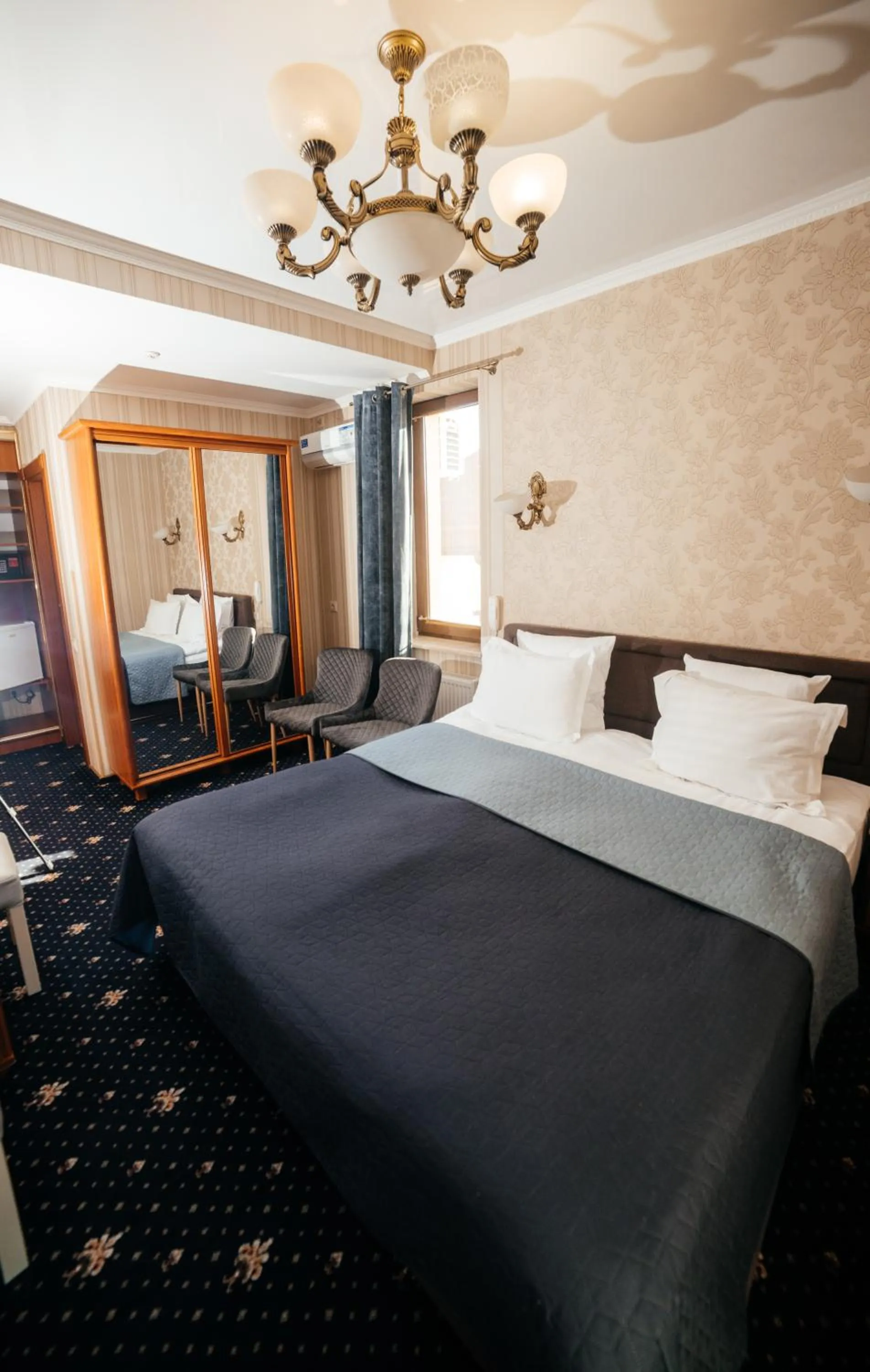 Bed in Hotel Afrodita