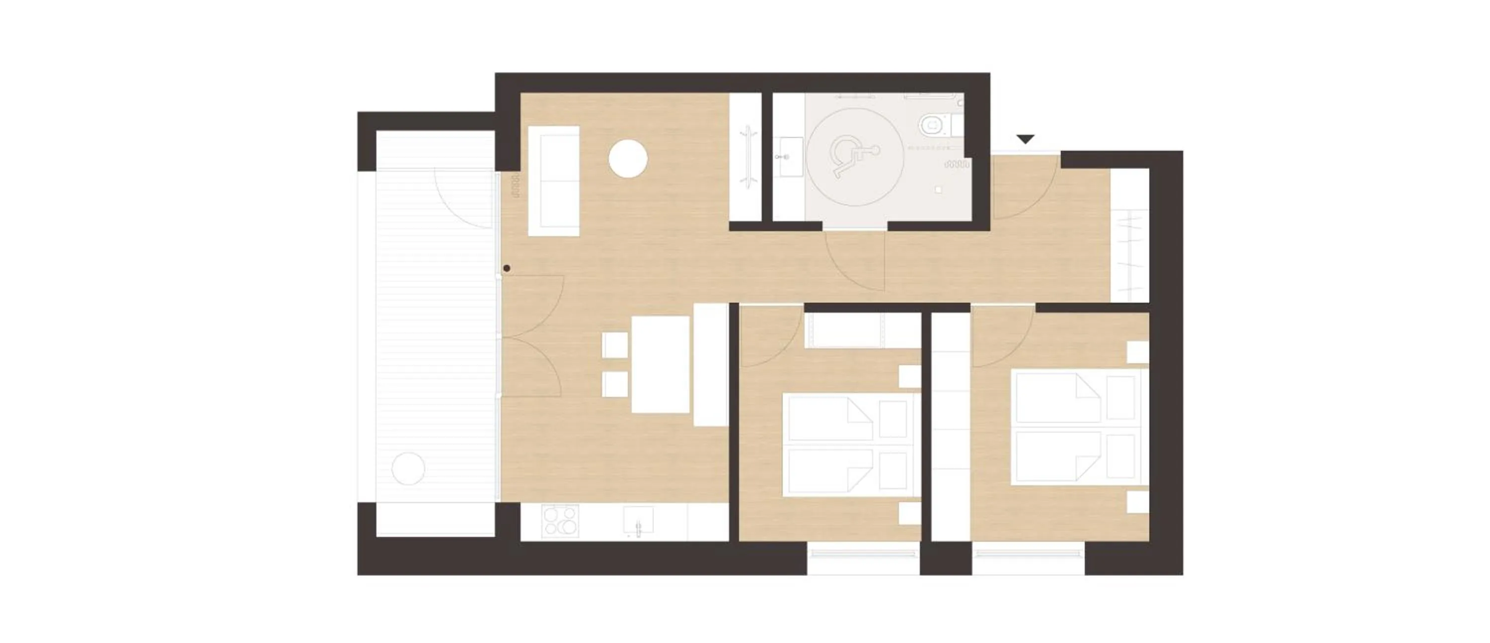Floor plan in freiraum Apartments