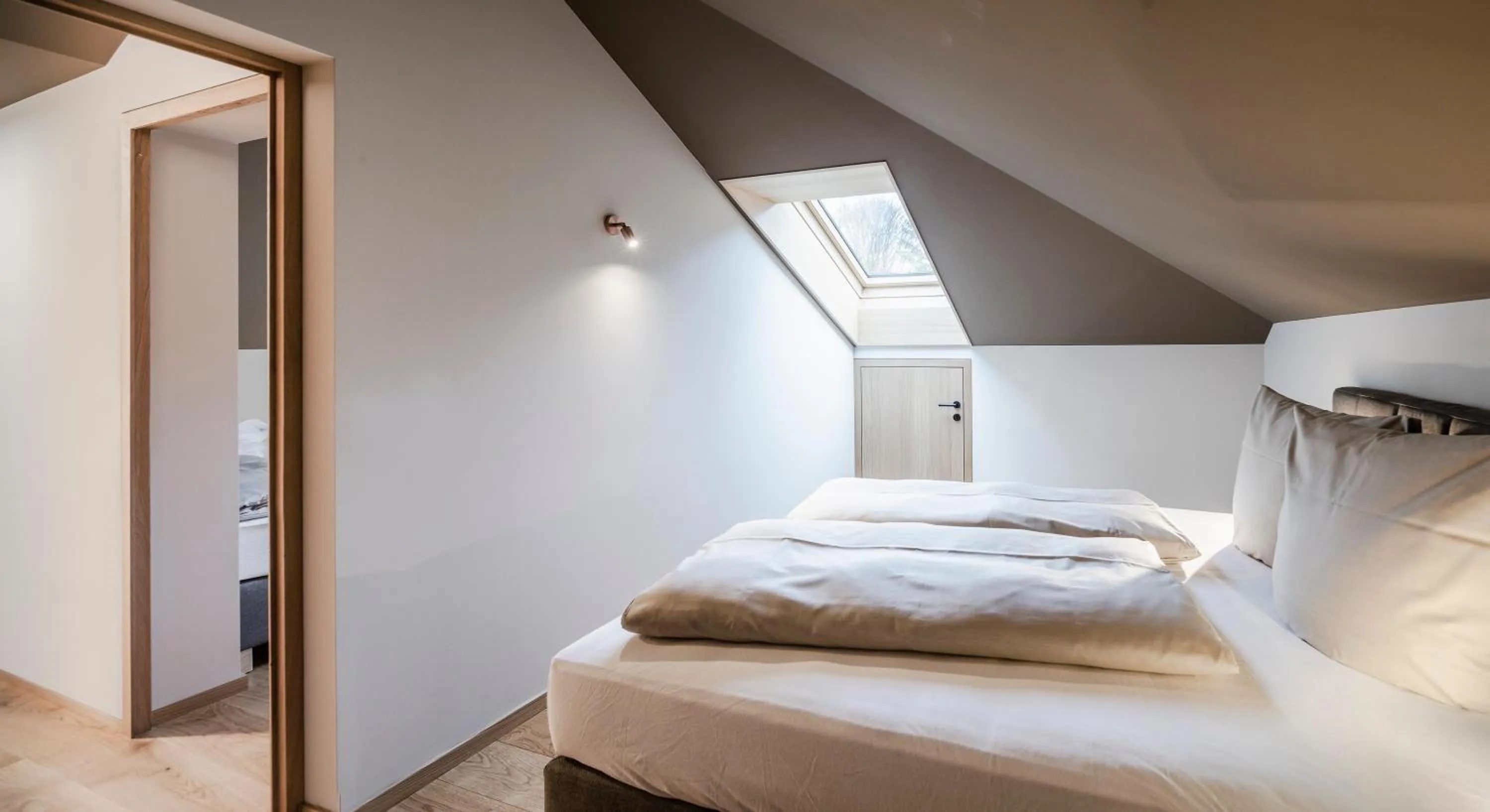 Bedroom, Bed in freiraum Apartments