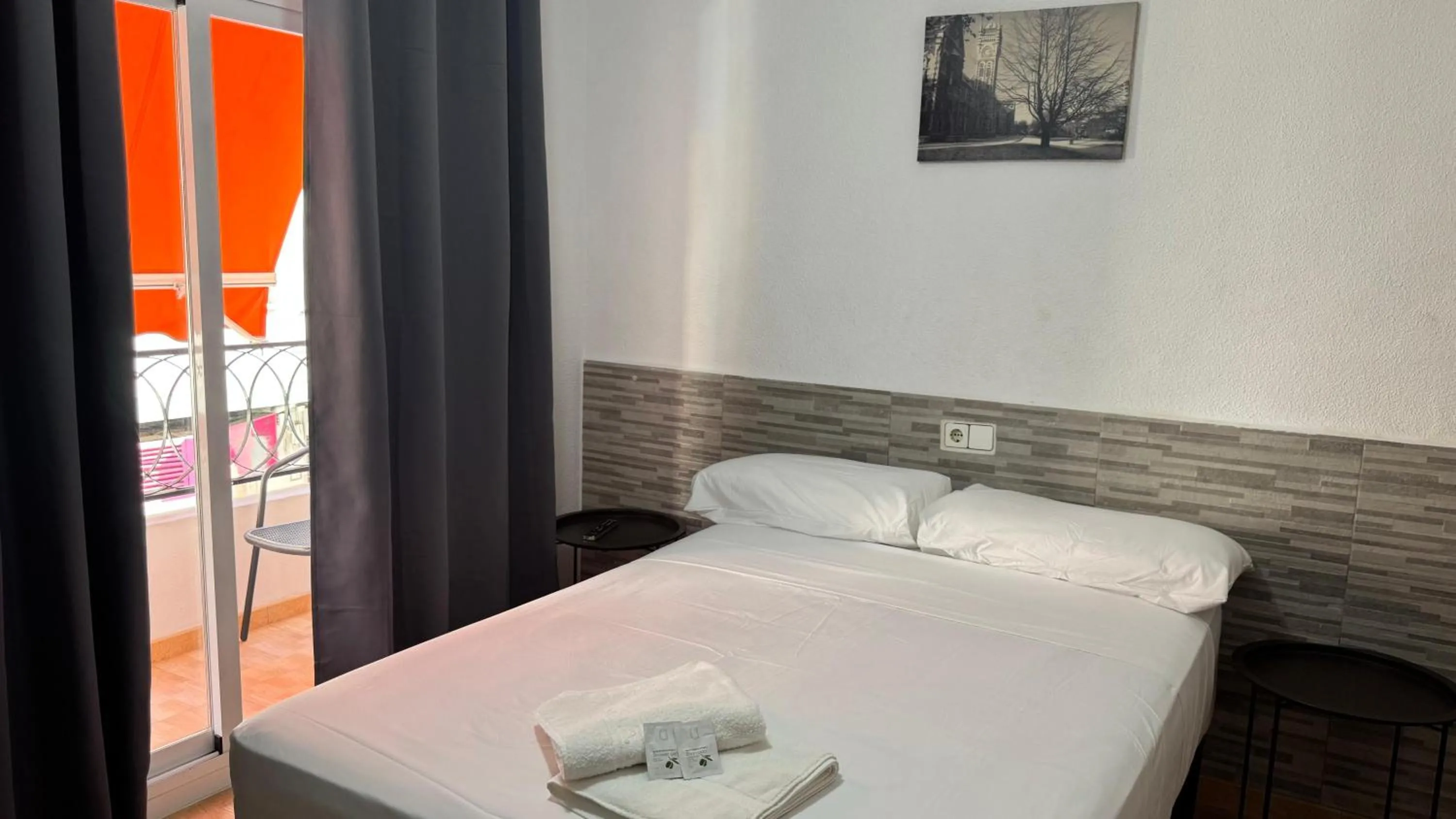 Bed in PENSIÓN ROSA