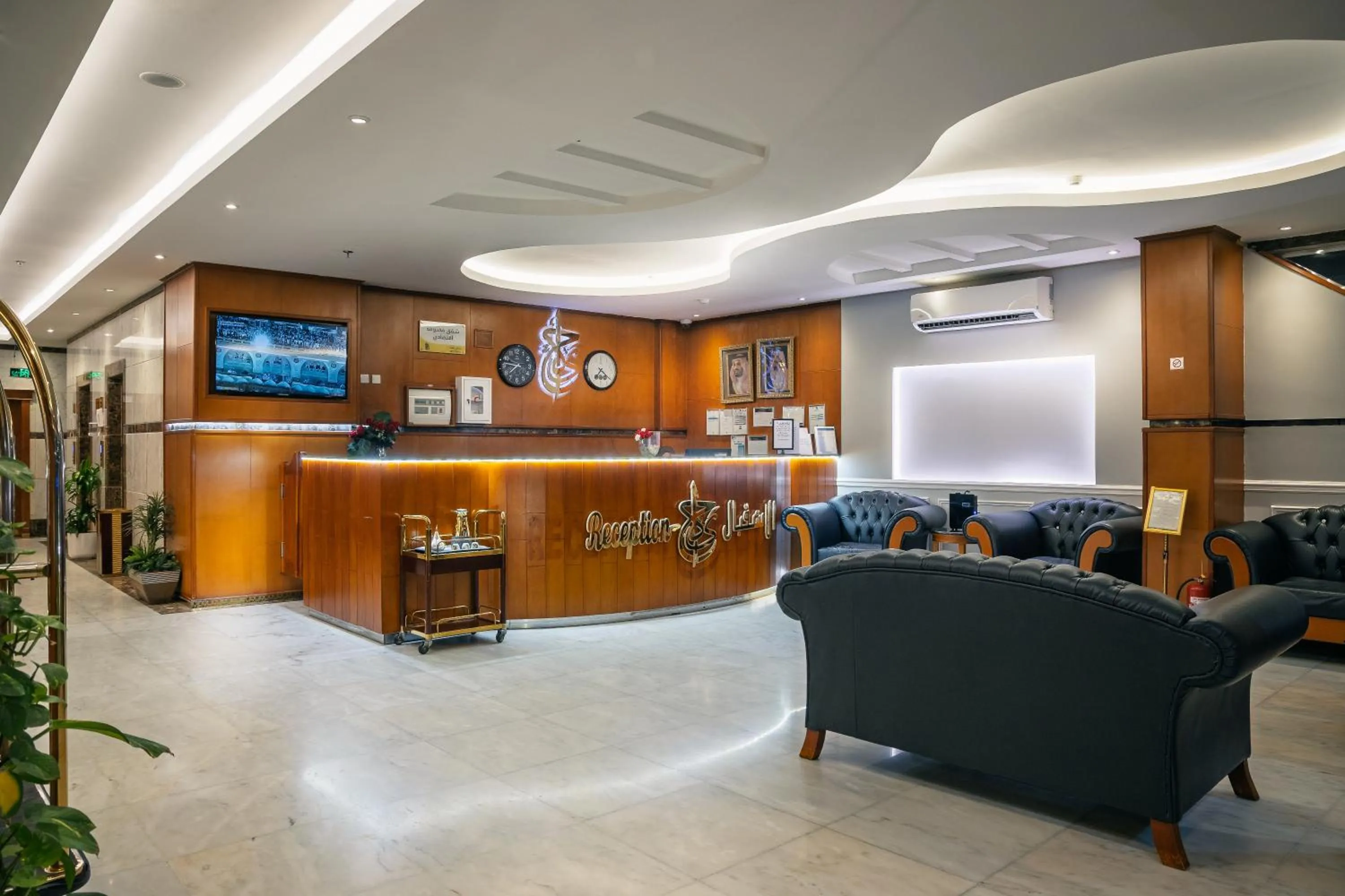 Lobby or reception in شاطيء الحياة للشقق المخدومة