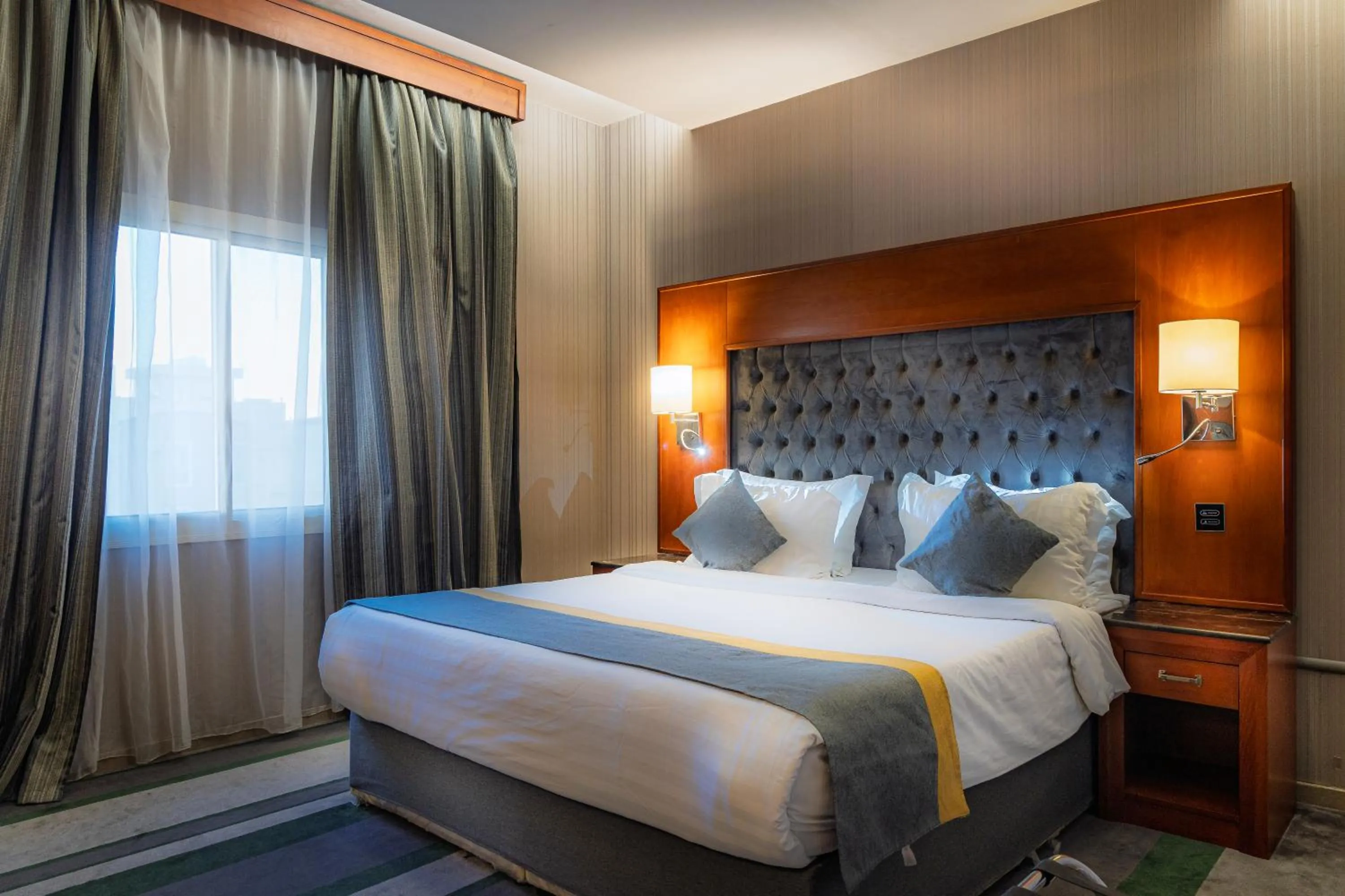 Bed in شاطيء الحياة للشقق المخدومة