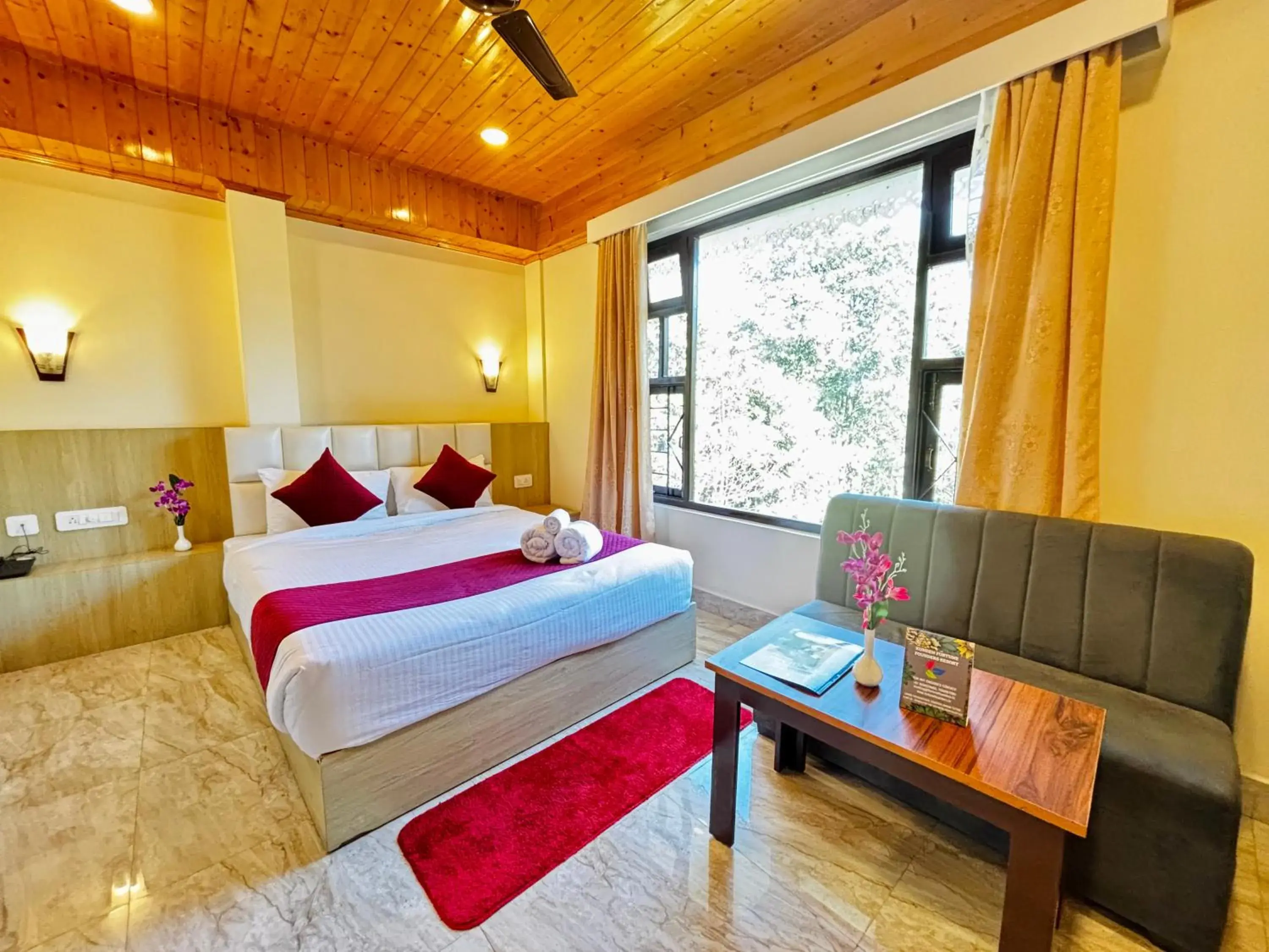 Double Room with Mountain View in Kunden Fortune Resort Gangtok Near MG Marg Double Room with Mountain View in Kunden Fortune Resort Gangtok Near MG Marg