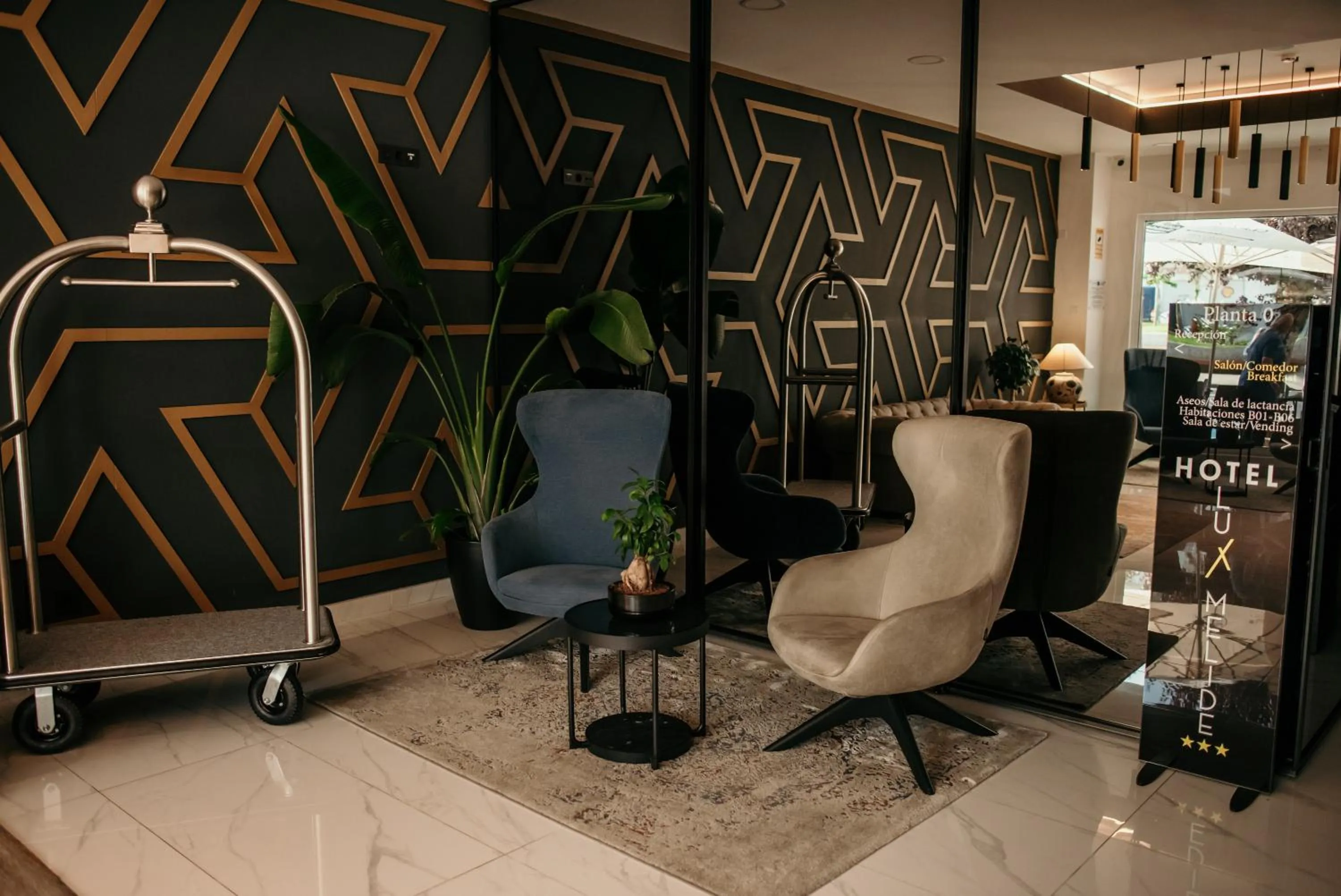 Lobby or reception in Hotel Lux Melide