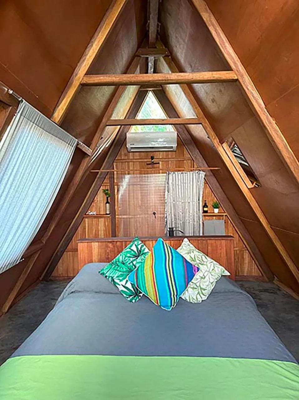 Shower, Bed in El Búho Lagoon Bacalar