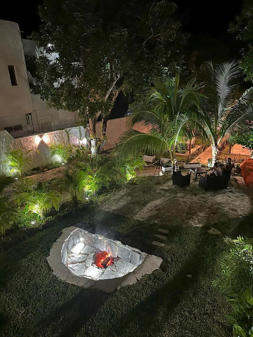 Night in El Búho Lagoon Bacalar