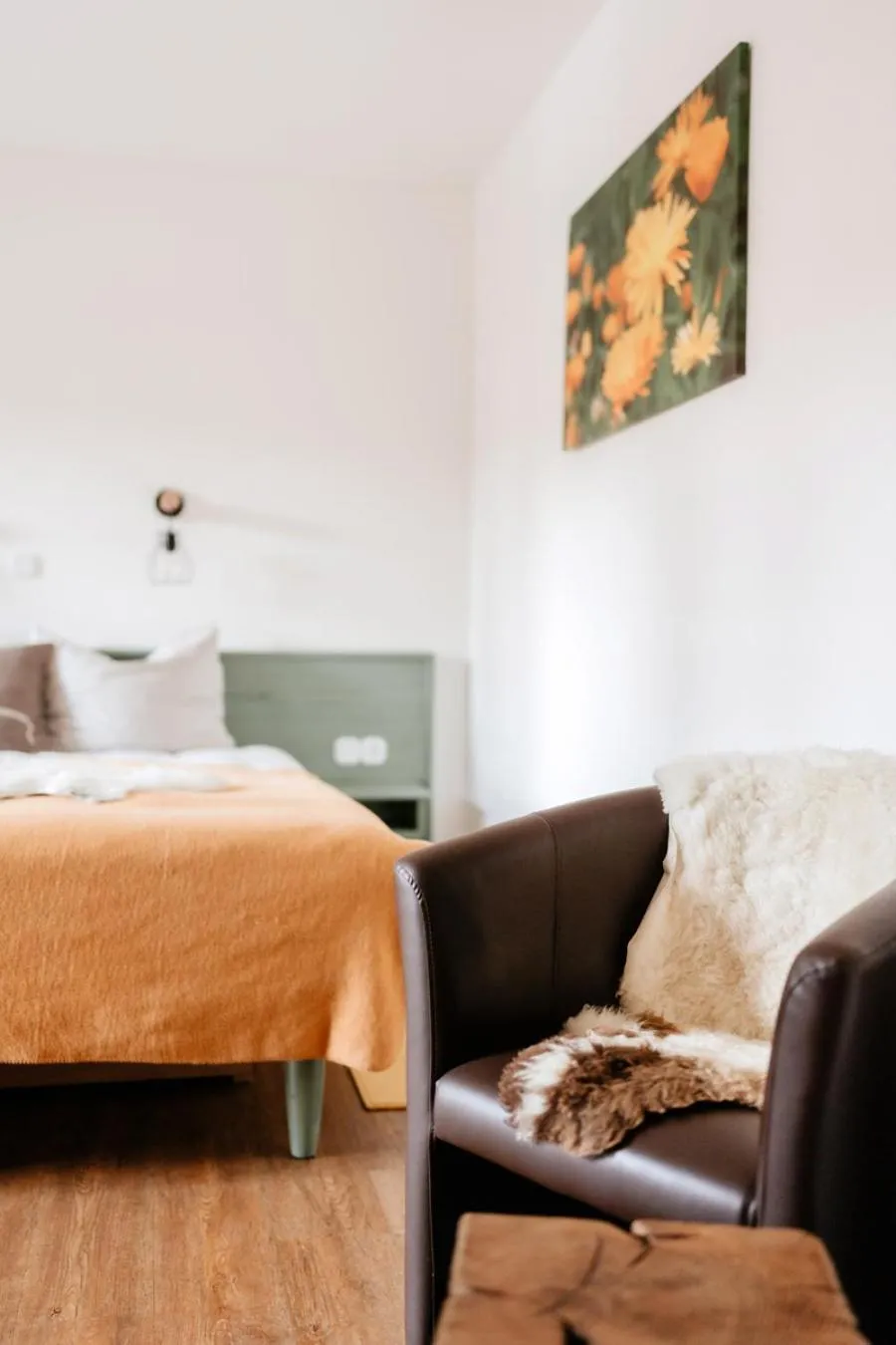 Seating area, Bed in Eko hiša-Eco House Na razpotju