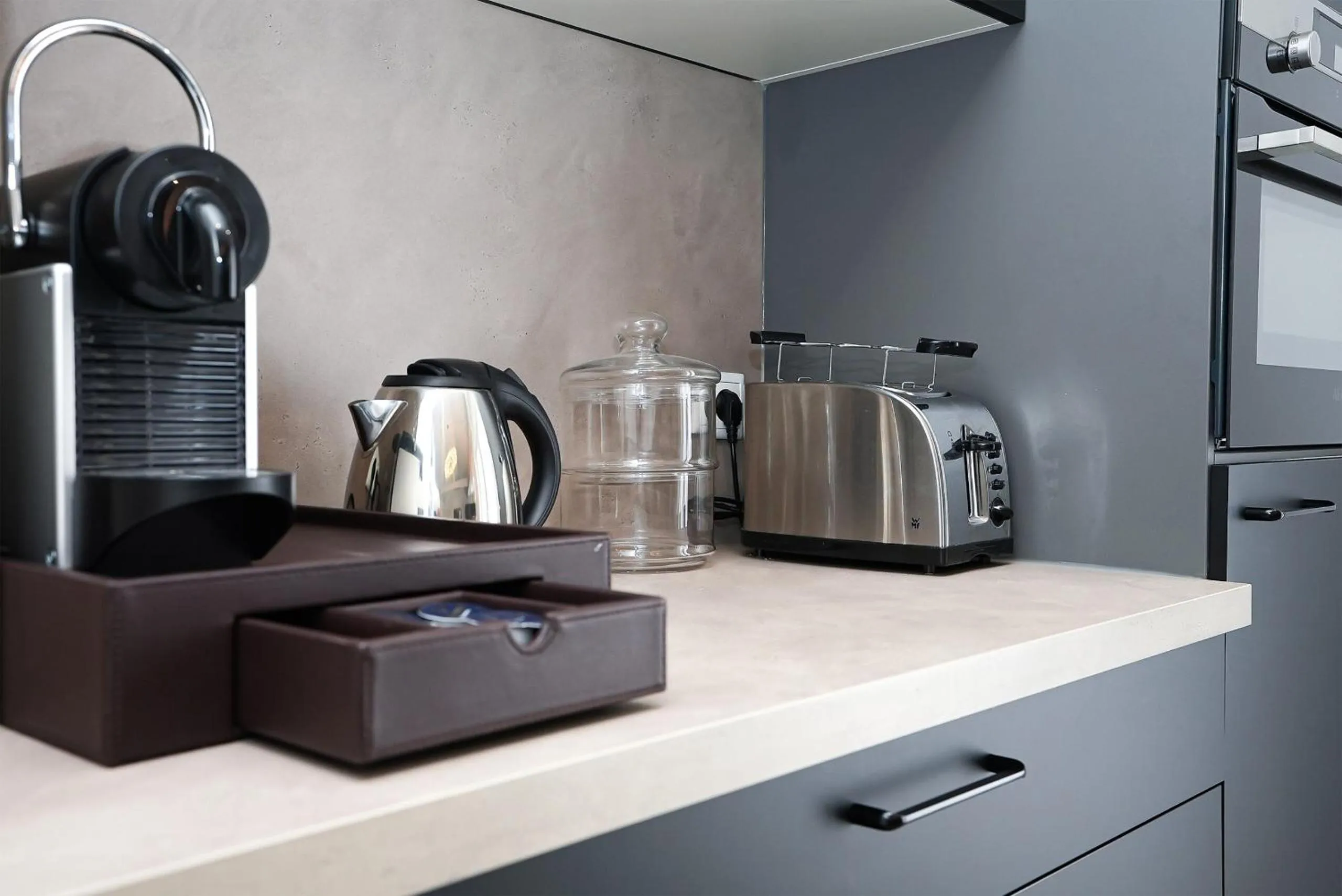 Kitchen or kitchenette in Hotel Palmenhof